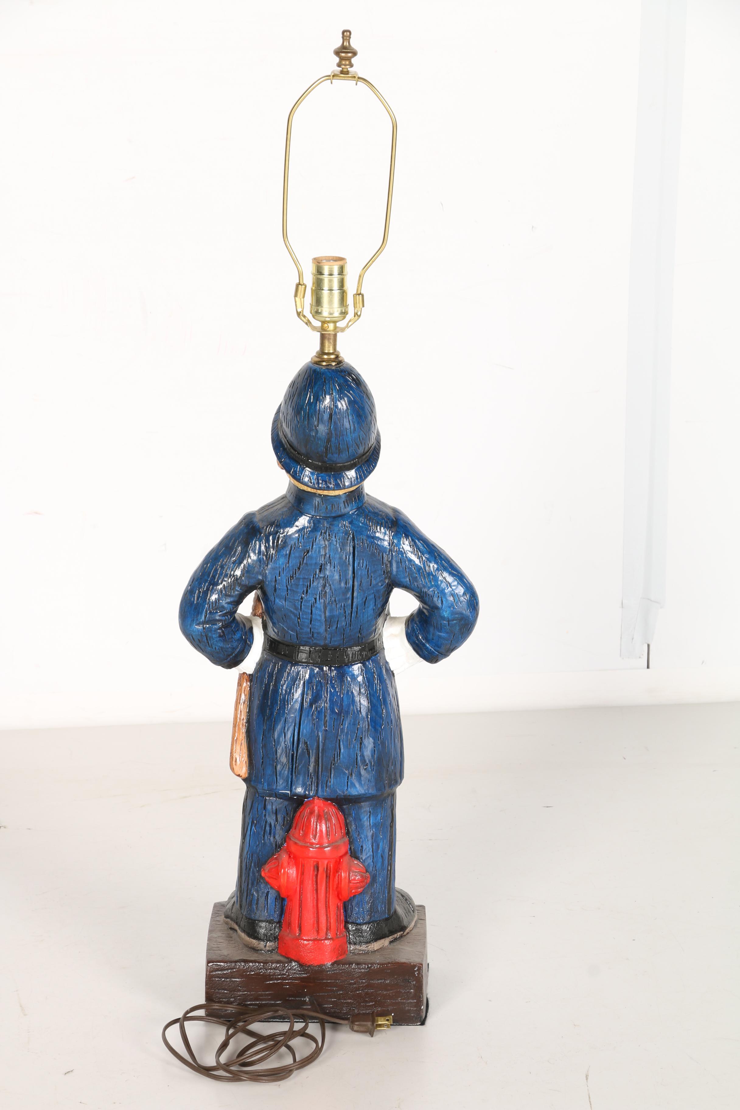 Policeman Figural Table Lamp