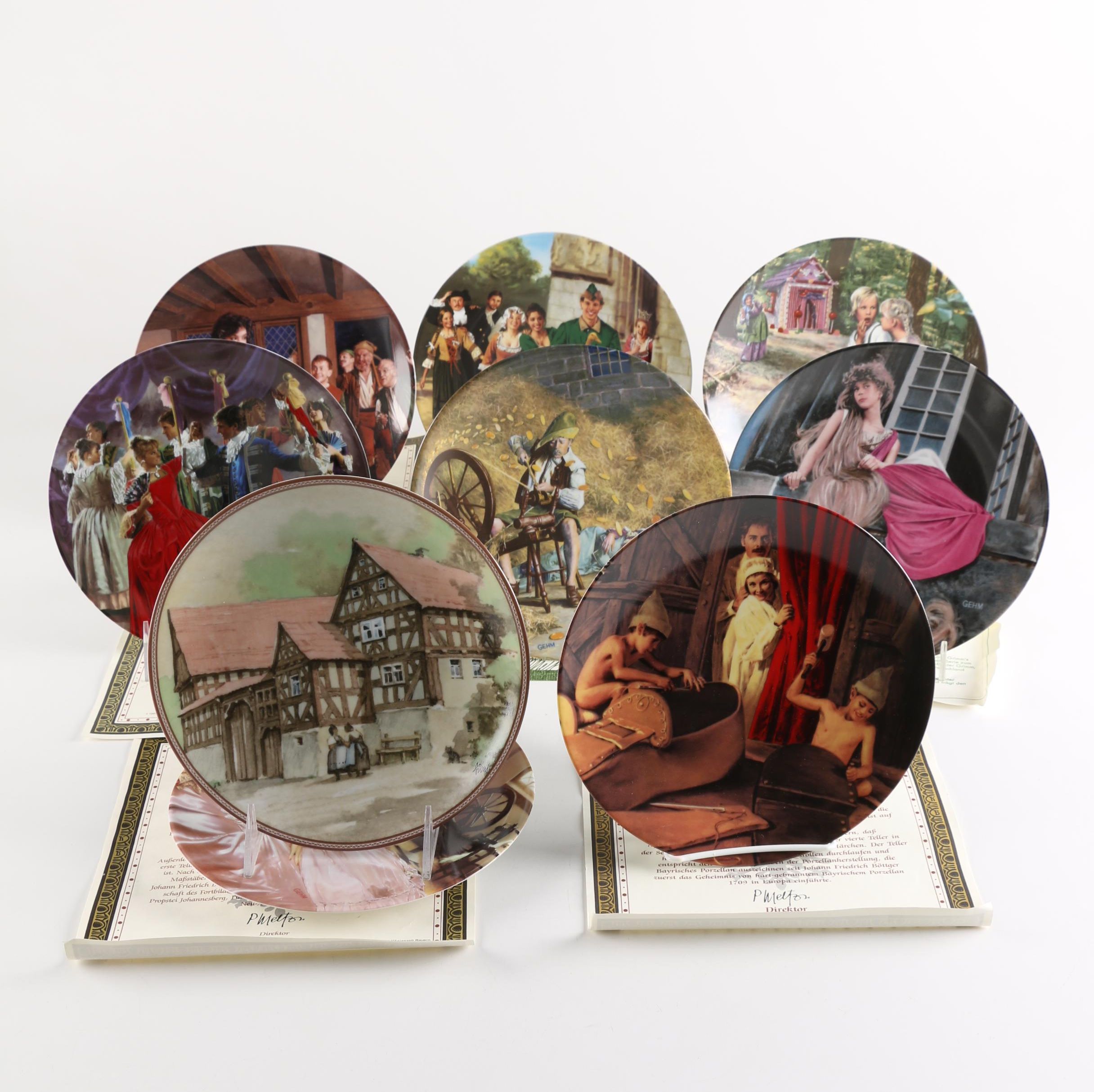 Collection of Charles Gehm "The Brothers Grimm" Decorative Plates