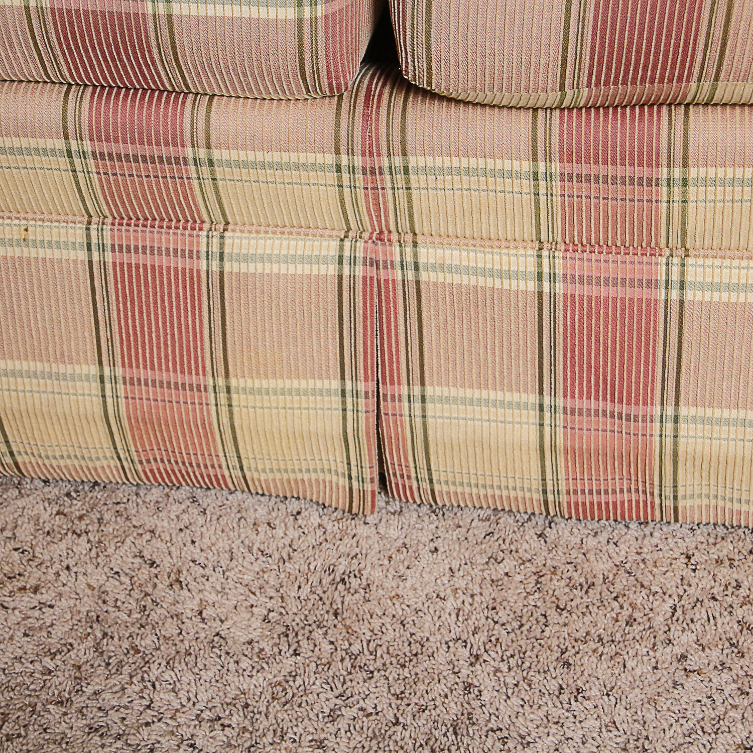 Ethan Allen Plaid Sofa