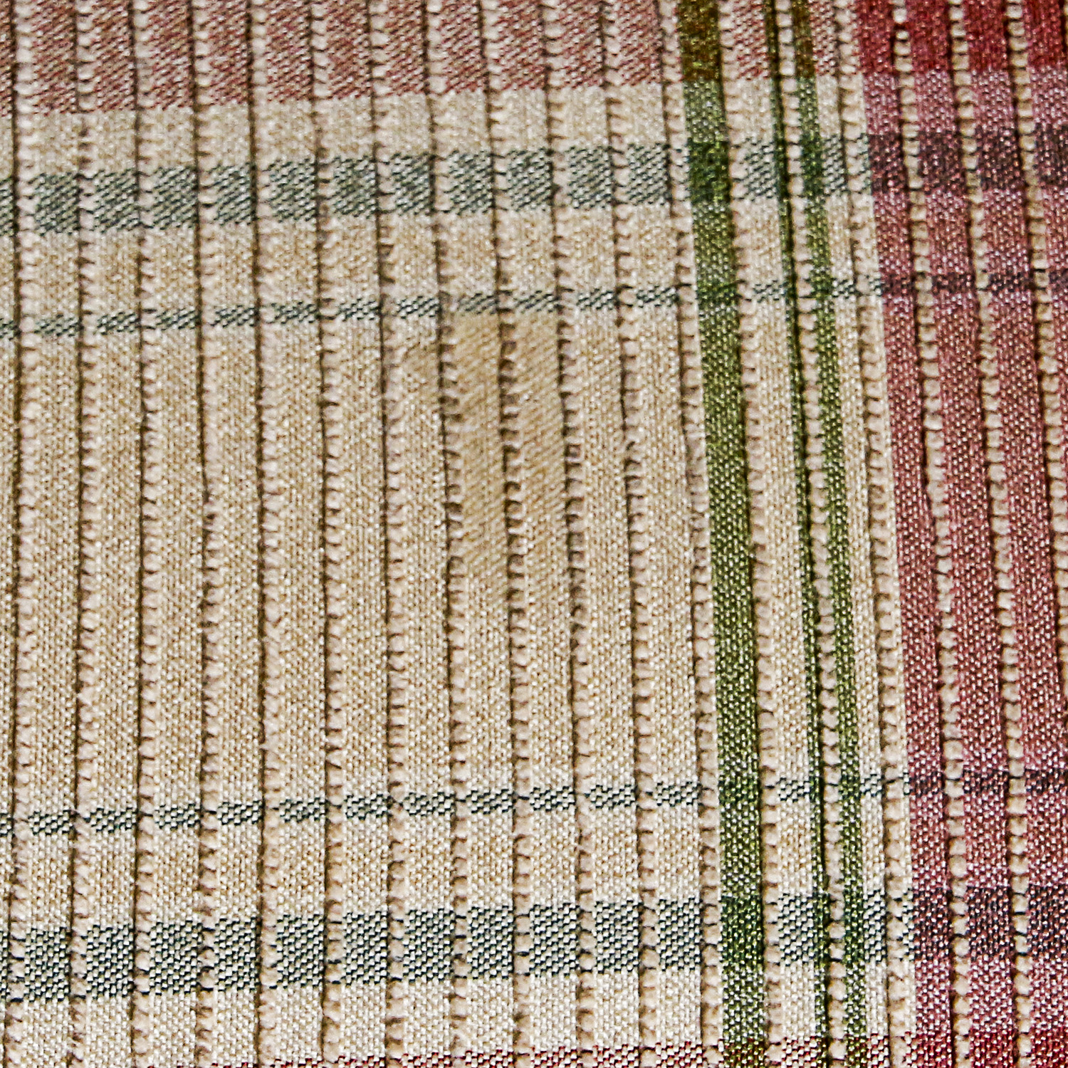 Ethan Allen Plaid Sofa