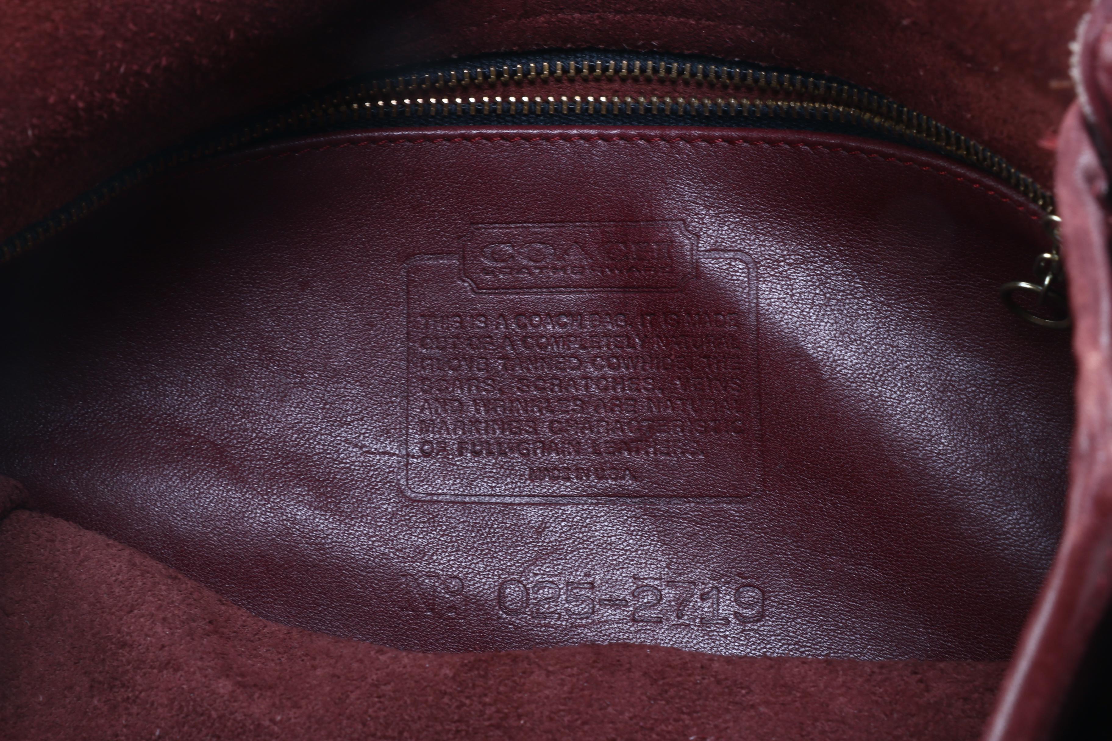 Circa 1972 Coach Saddle Bag