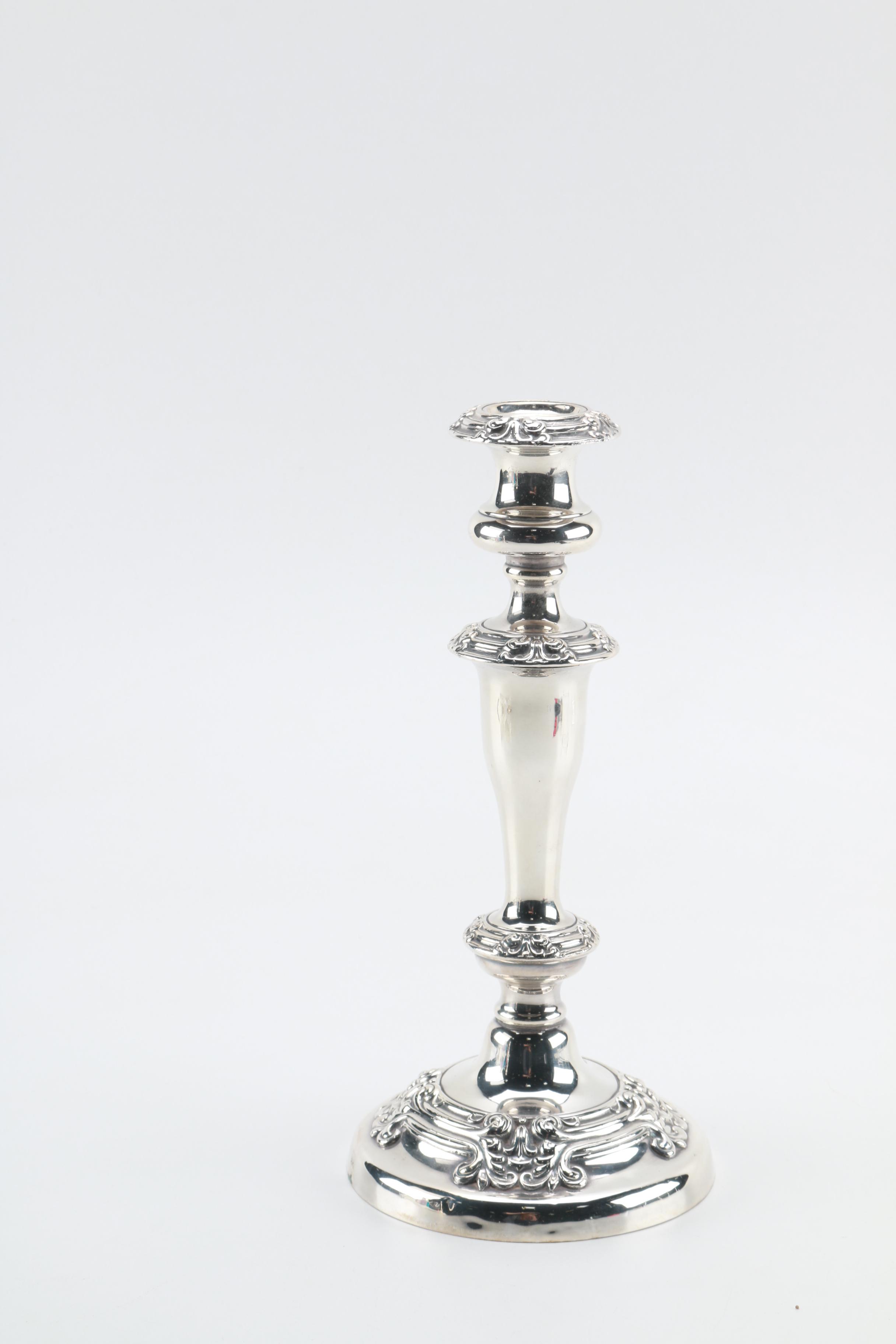 Pair of Weighted Sterling Silver Candlesticks