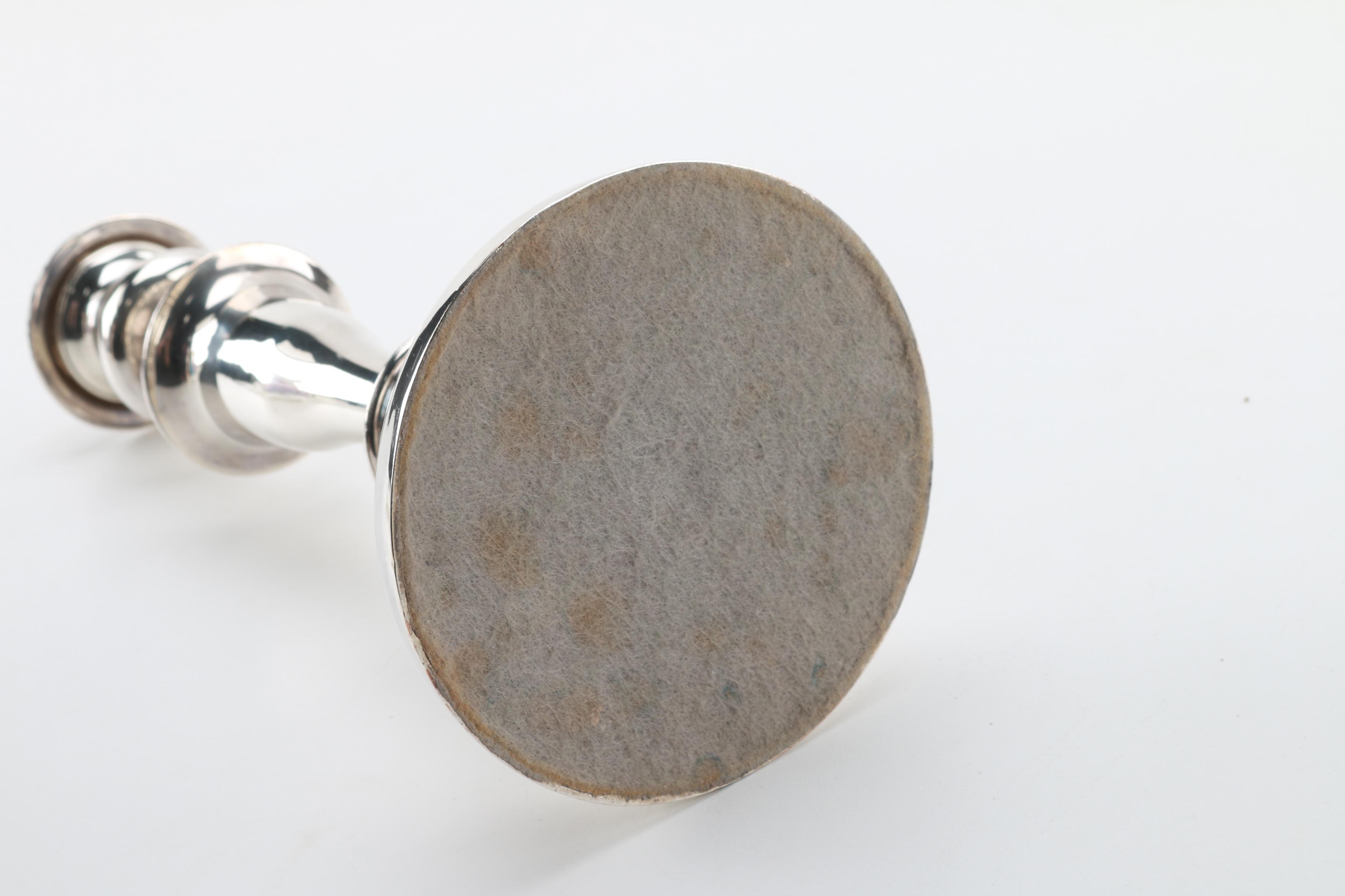 Pair of Weighted Sterling Silver Candlesticks