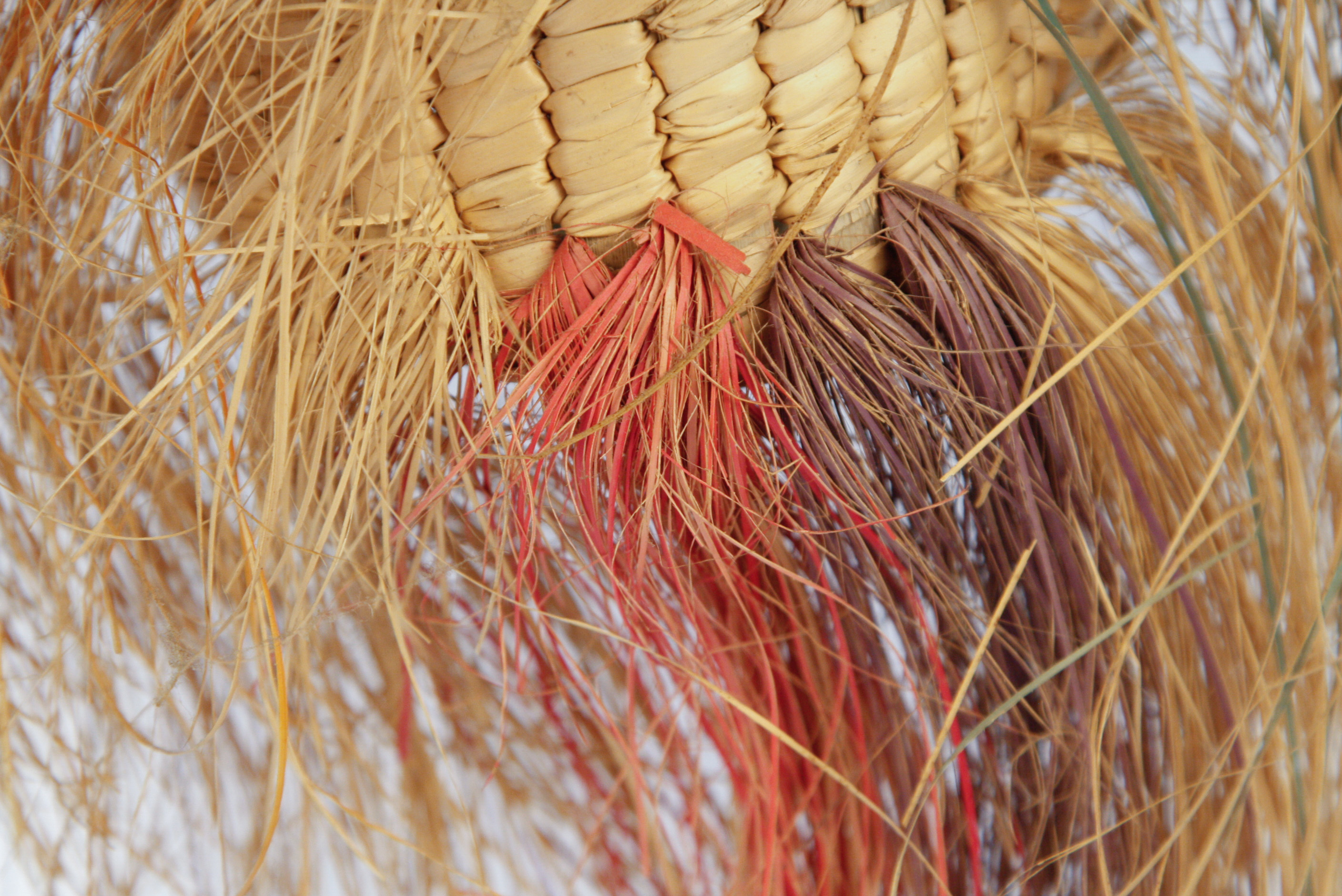 Handwoven Mexican Folk Art Straw Mask