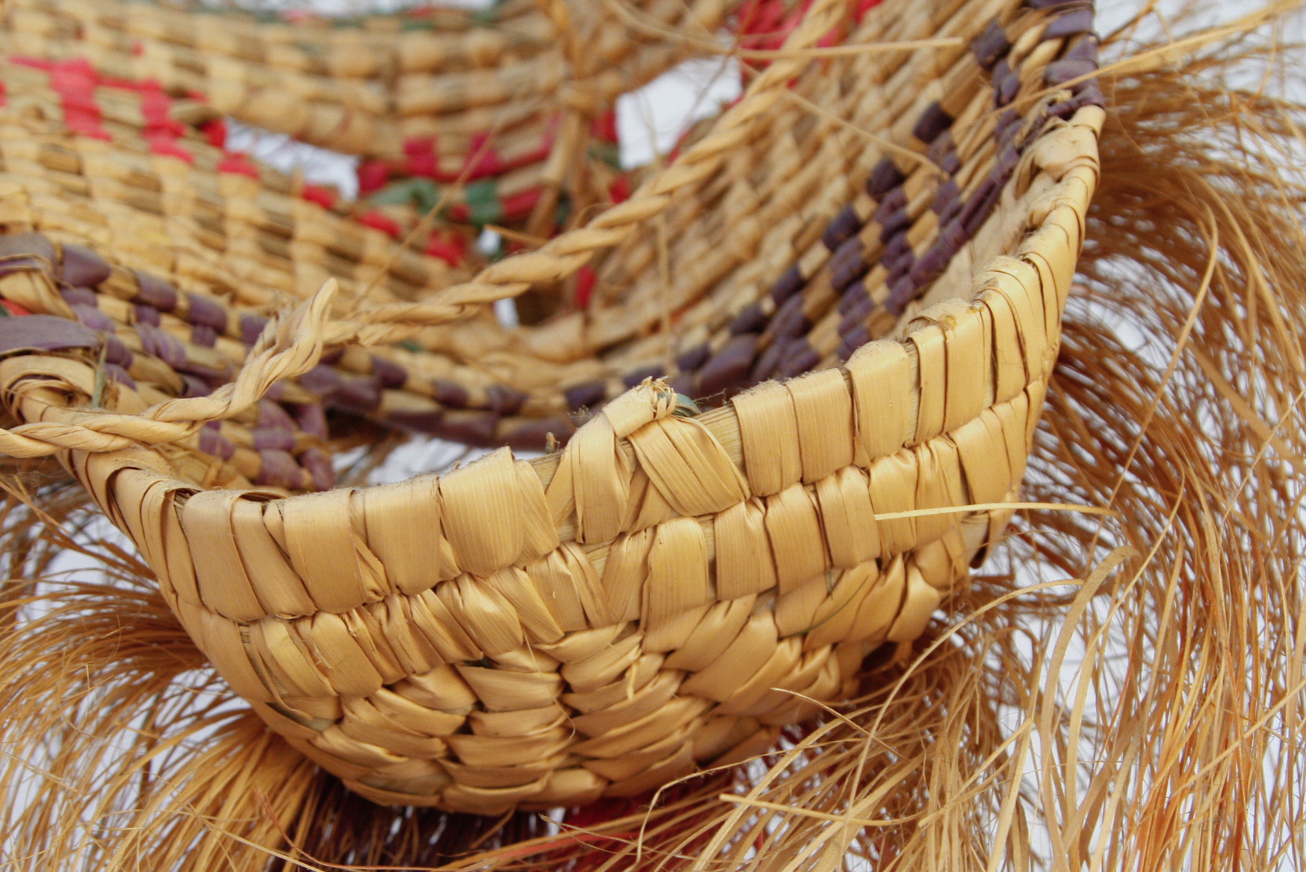 Handwoven Mexican Folk Art Straw Mask