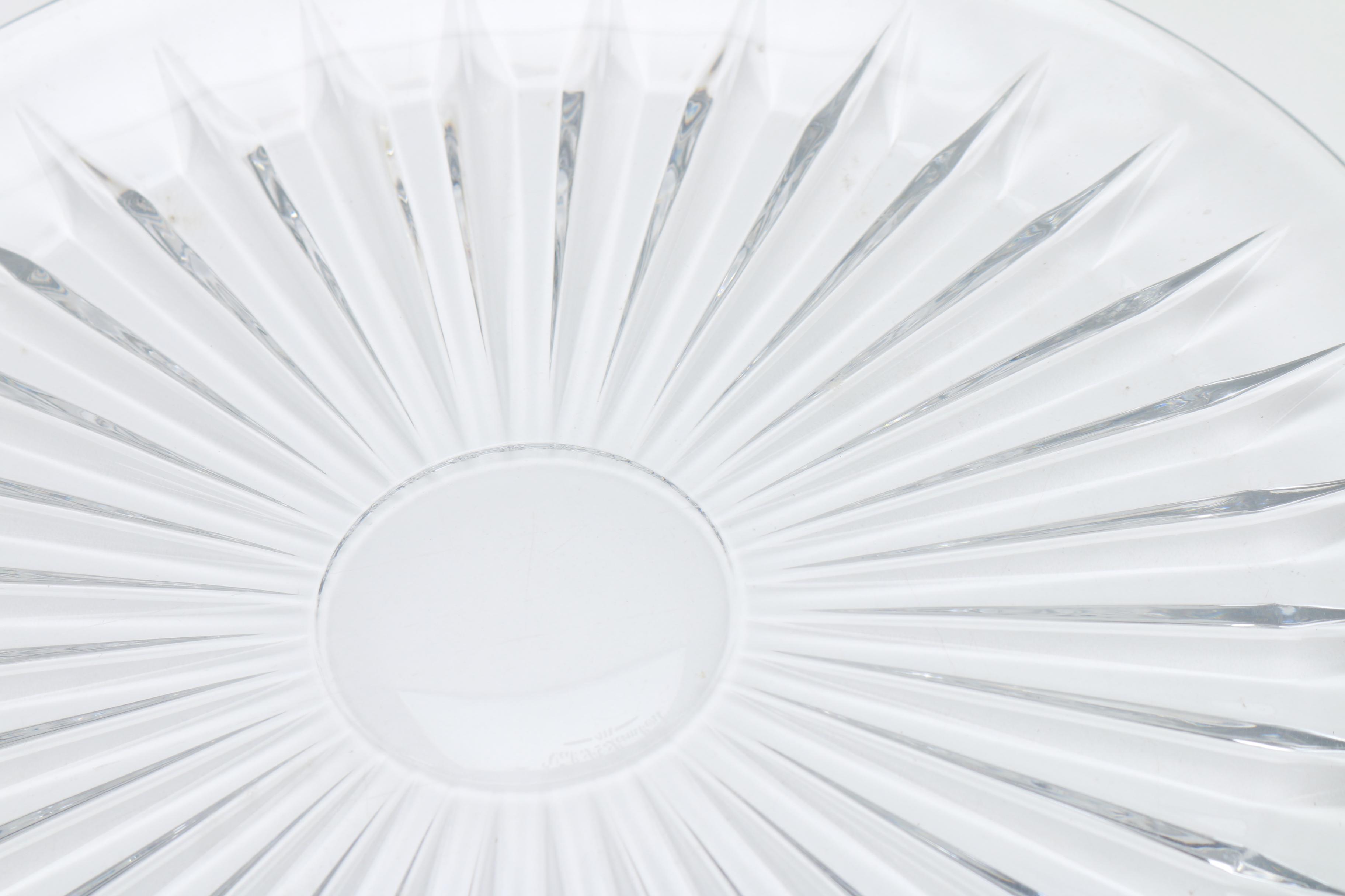 Val St Lambert Crystal Plate