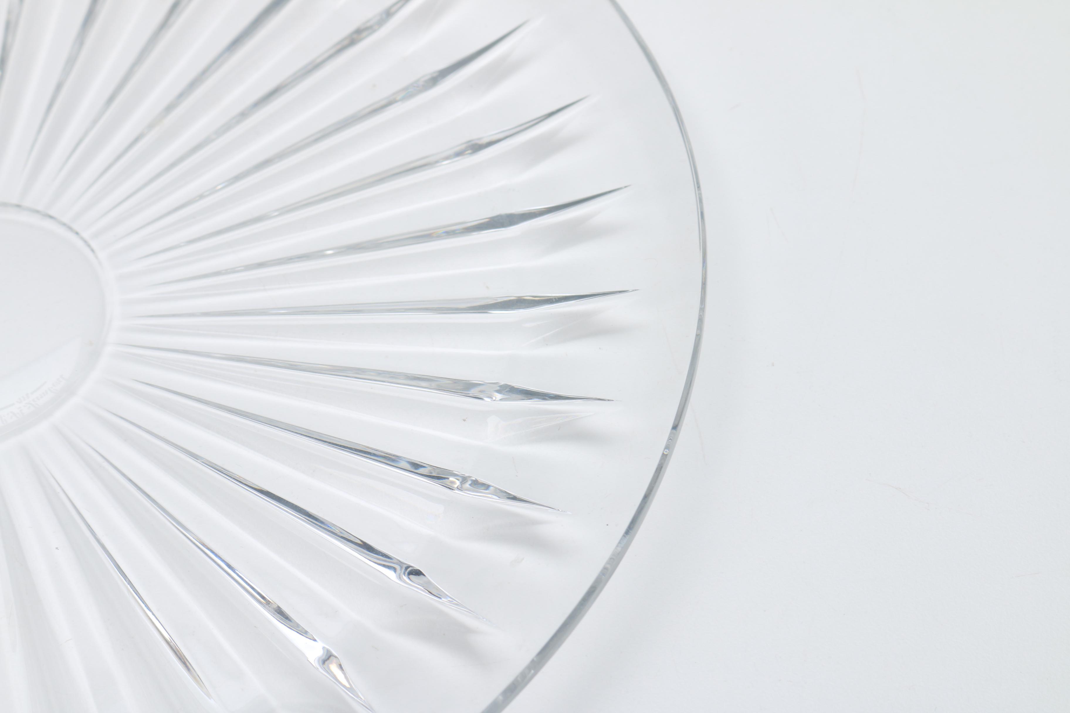 Val St Lambert Crystal Plate