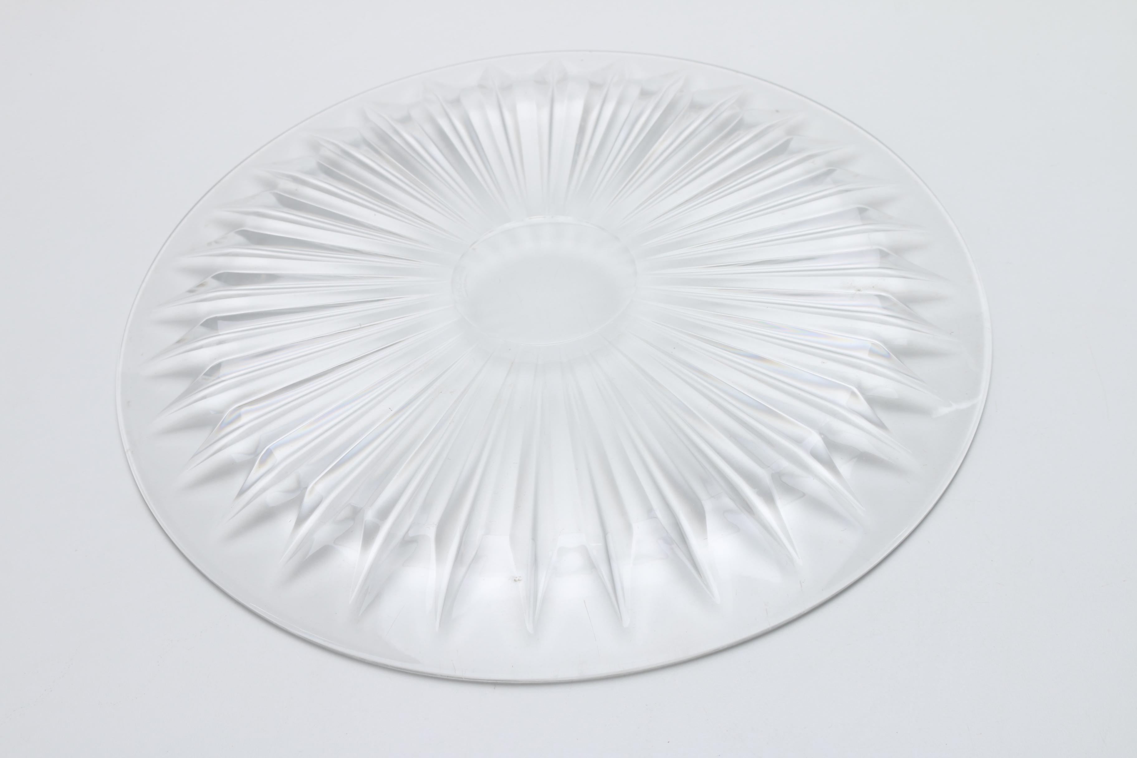Val St Lambert Crystal Plate