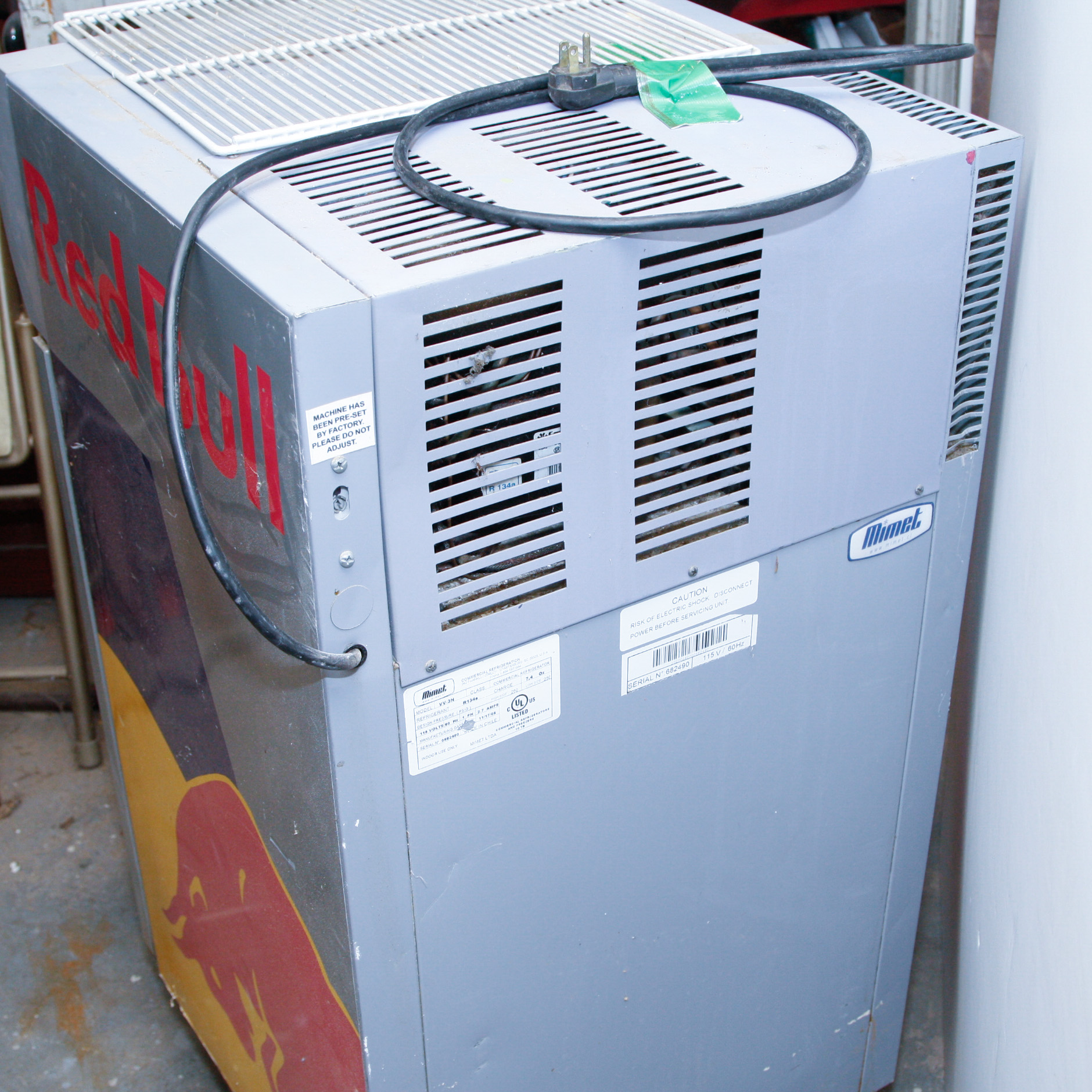 Red Bull Energy Drink Refrigerator Cooler