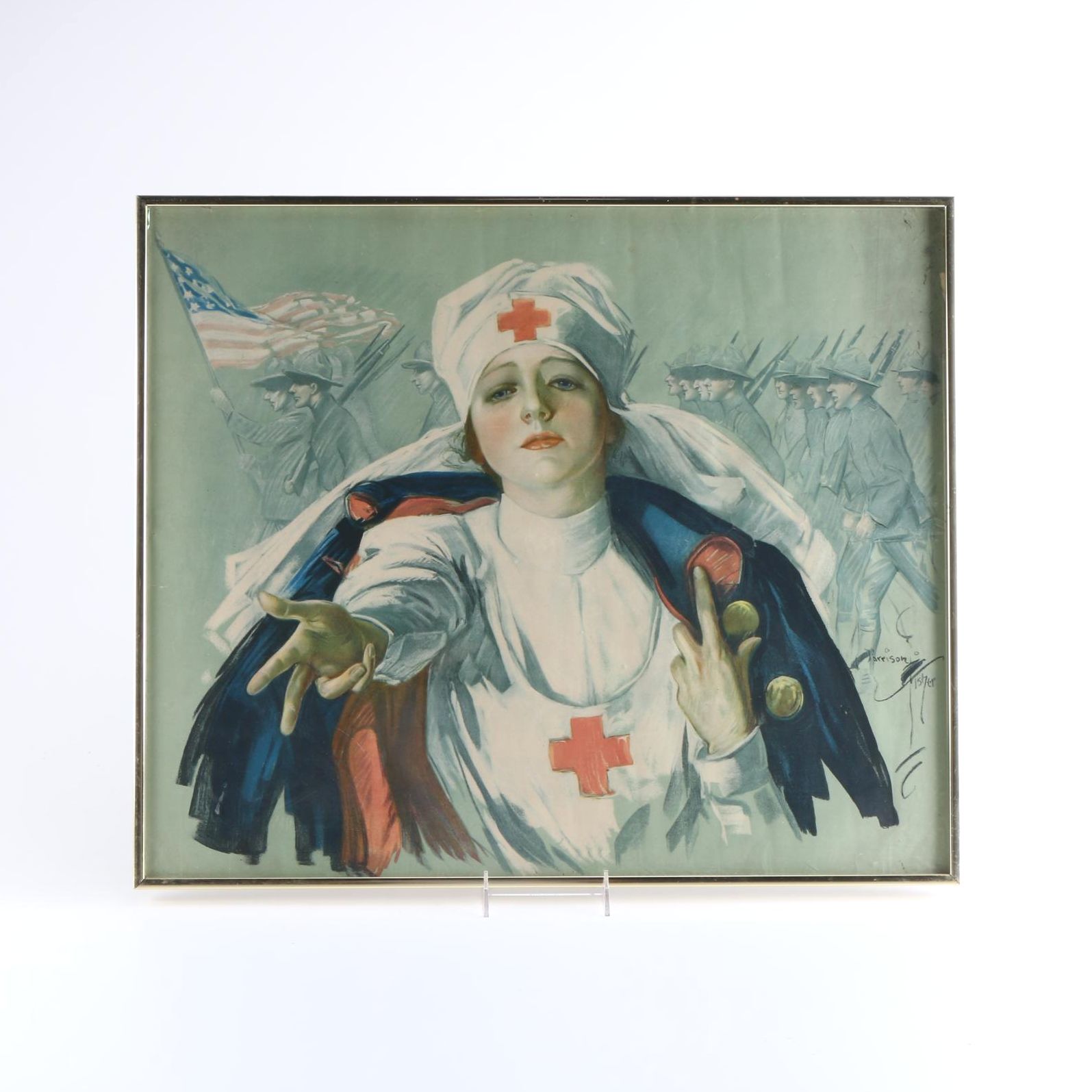 After Harrison Fisher Red Cross Poster
