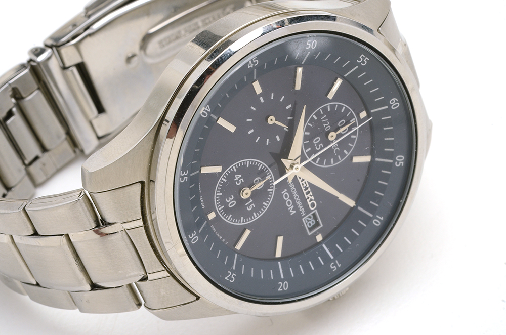 Seiko Chronograph 100M Stainless Steel Watch