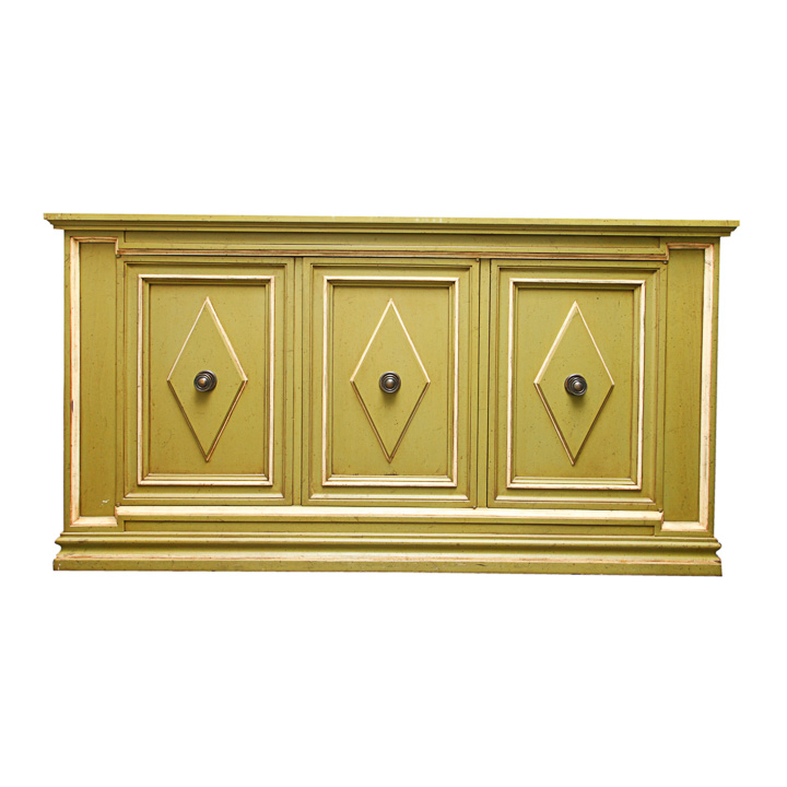 Vintage Diamond Paneled Buffet