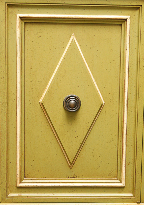 Vintage Diamond Paneled Buffet