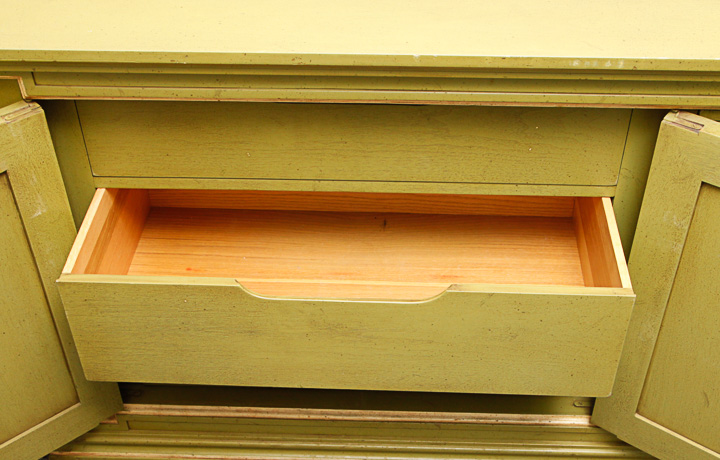 Vintage Diamond Paneled Buffet