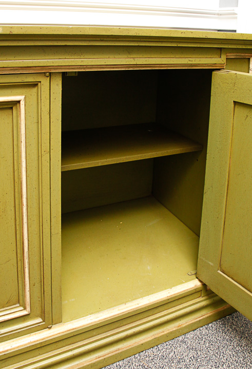 Vintage Diamond Paneled Buffet