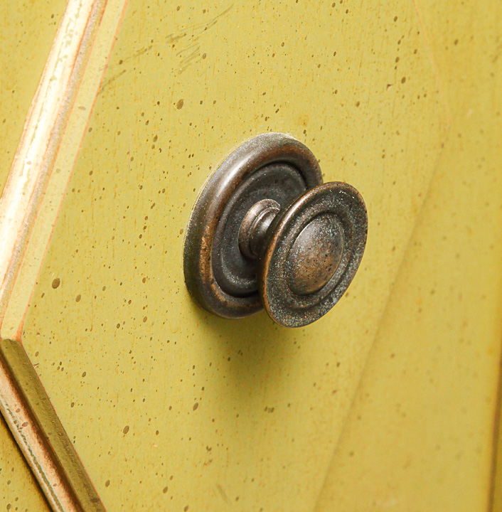 Vintage Diamond Paneled Buffet