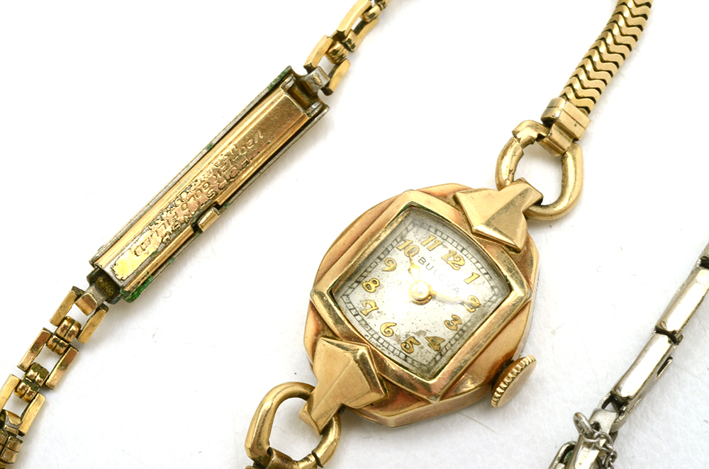 Assortment of Three Vintage Women's Watches Including Bulova