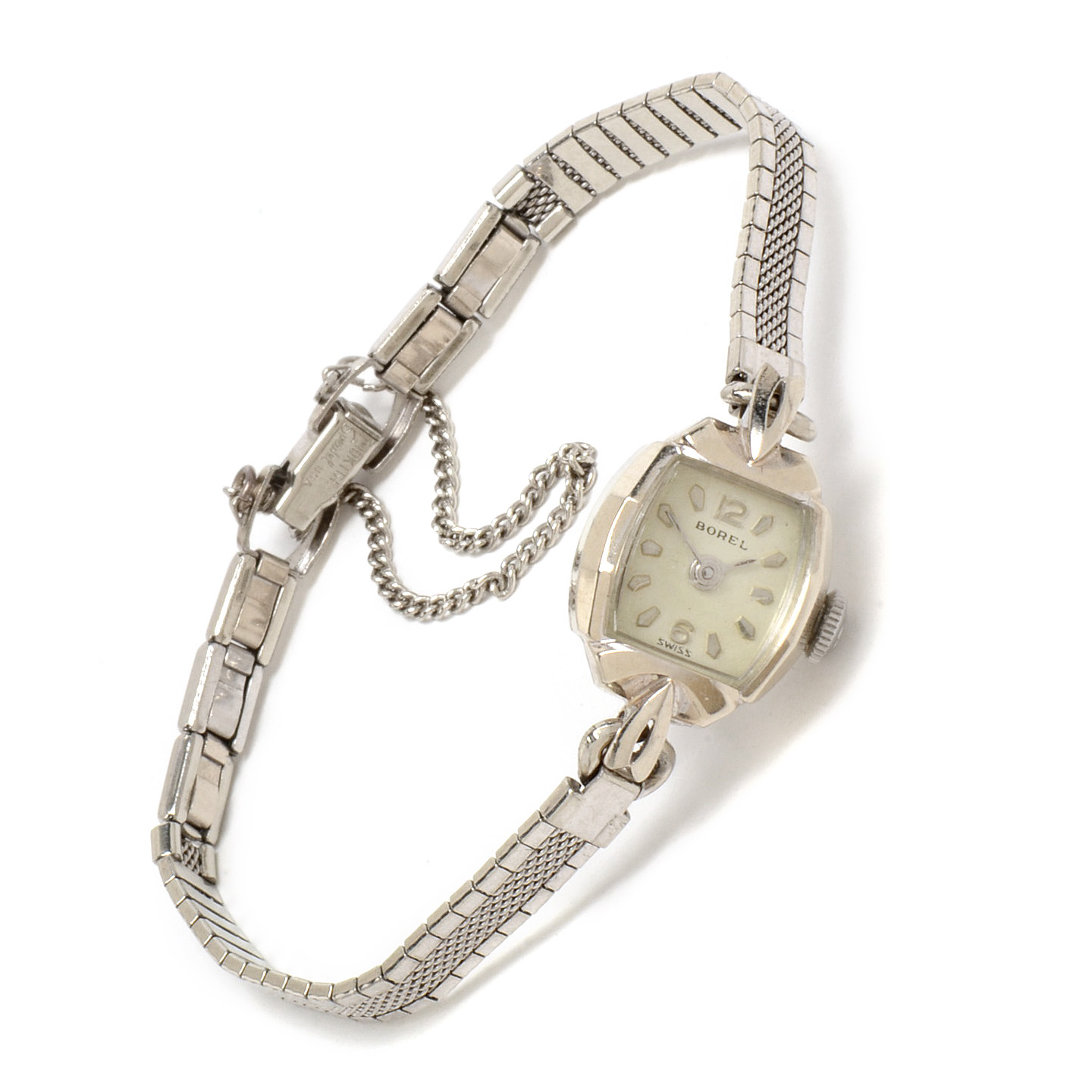 Vintage Ernest Borel 14K White Gold Women's Watch