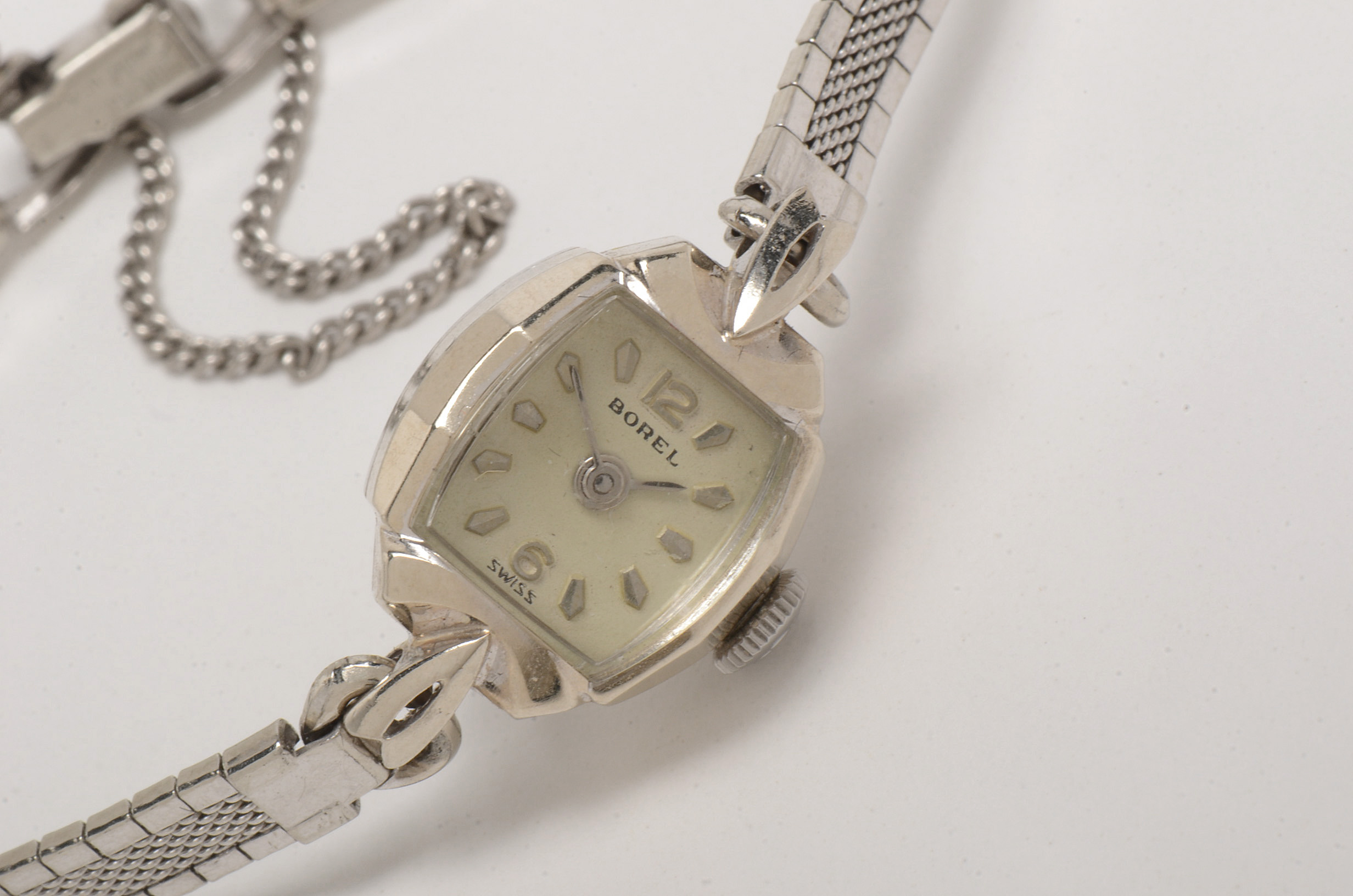 Vintage Ernest Borel 14K White Gold Women's Watch