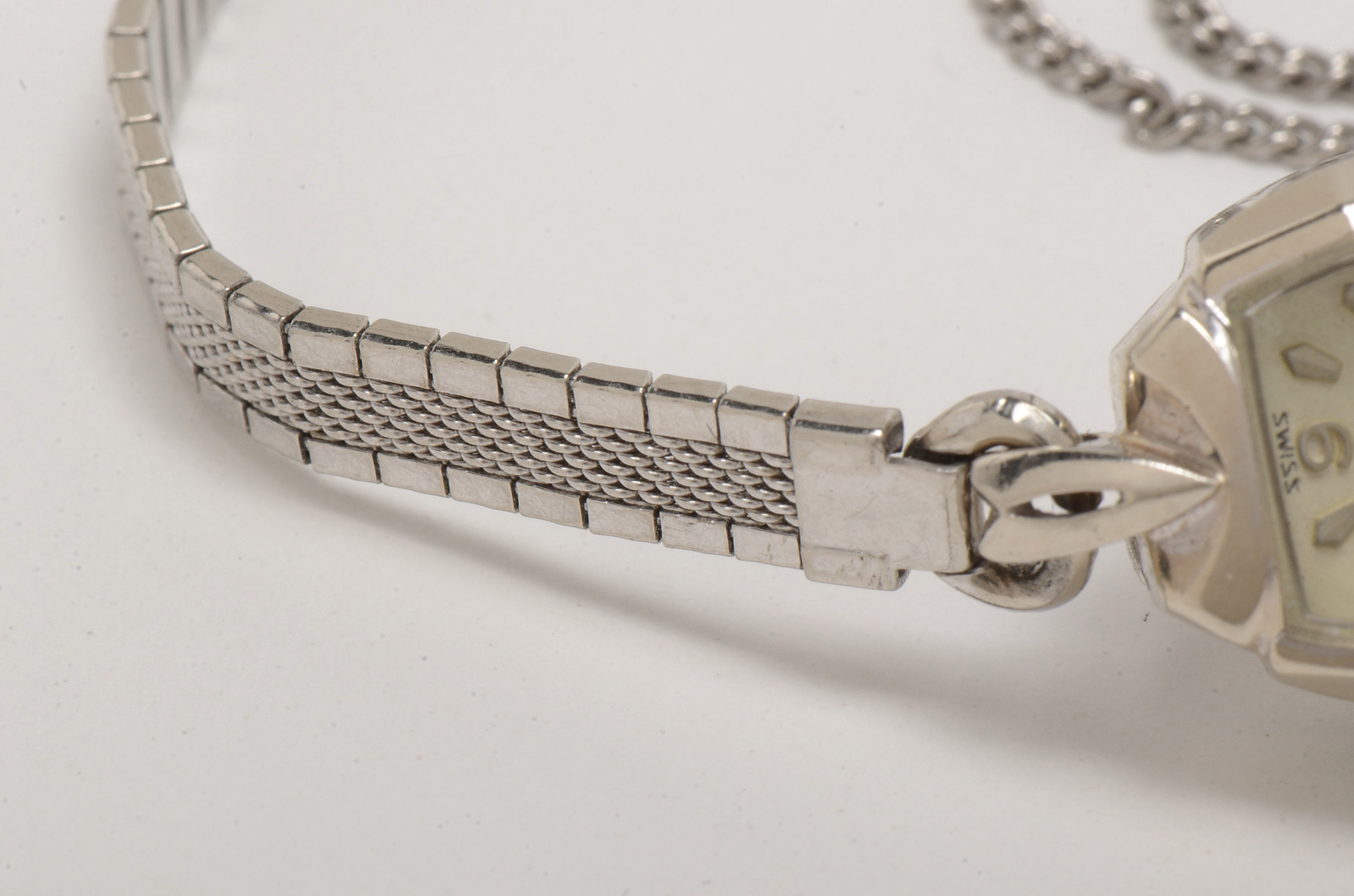 Vintage Ernest Borel 14K White Gold Women's Watch