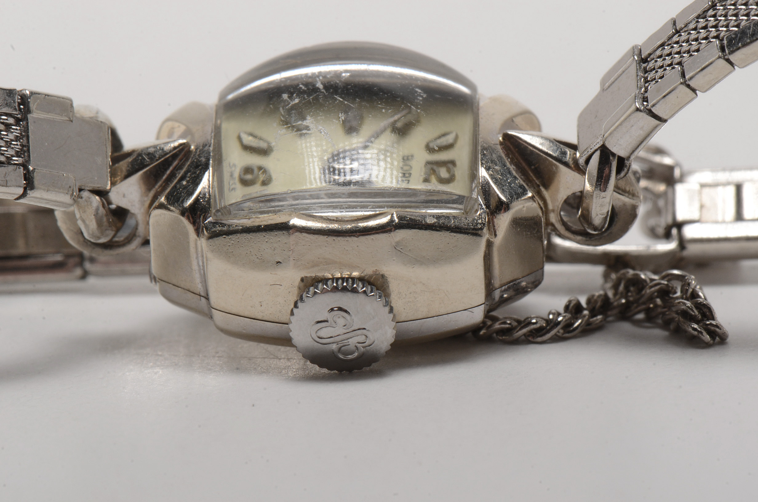Vintage Ernest Borel 14K White Gold Women's Watch