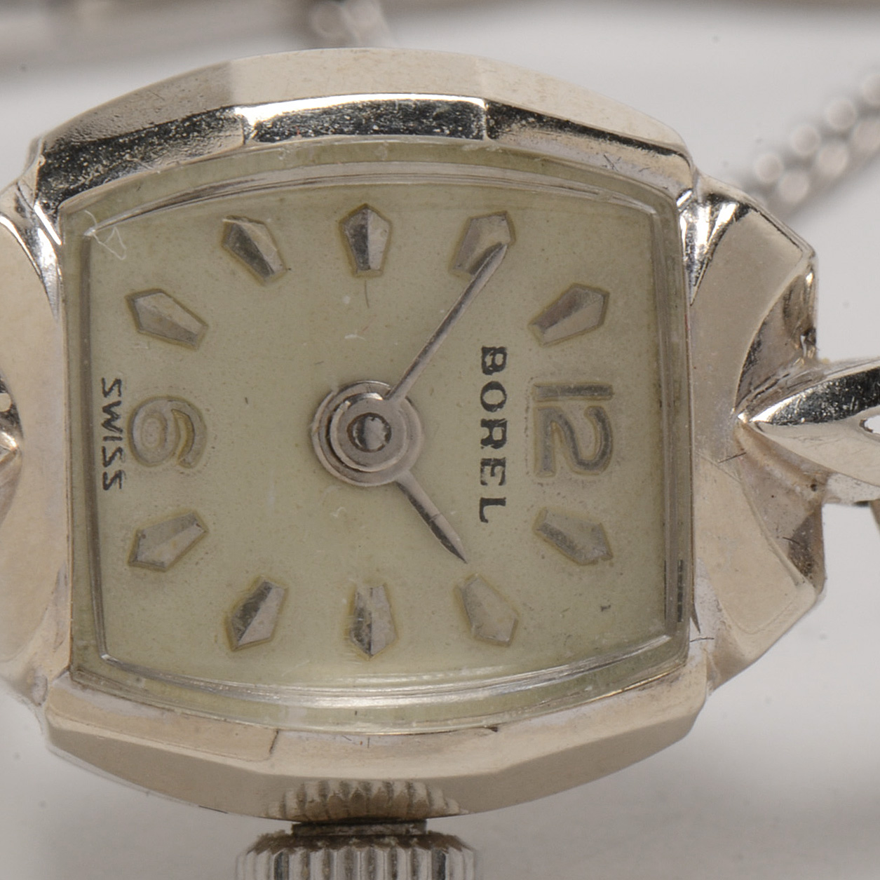 Vintage Ernest Borel 14K White Gold Women's Watch