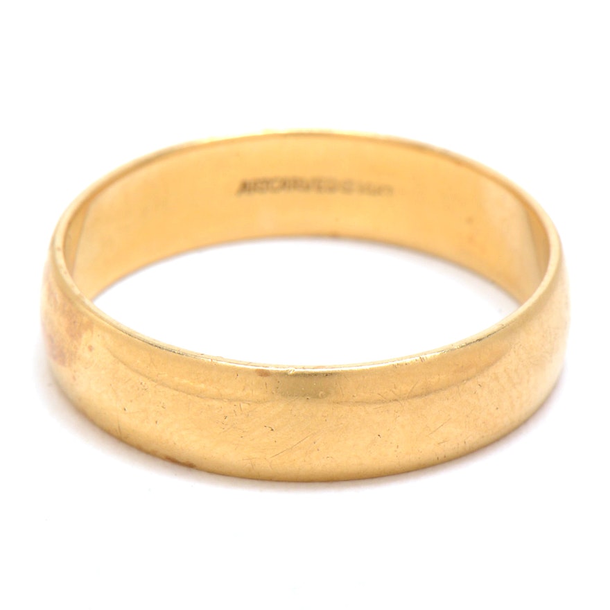 14K Yellow Gold Band Ring