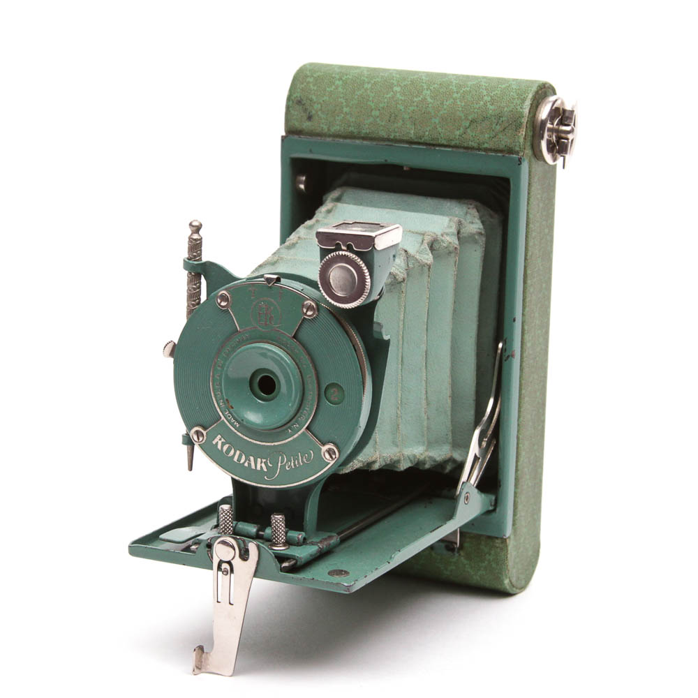 Vintage Kodak "Petite"  Mint Green Folding Camera