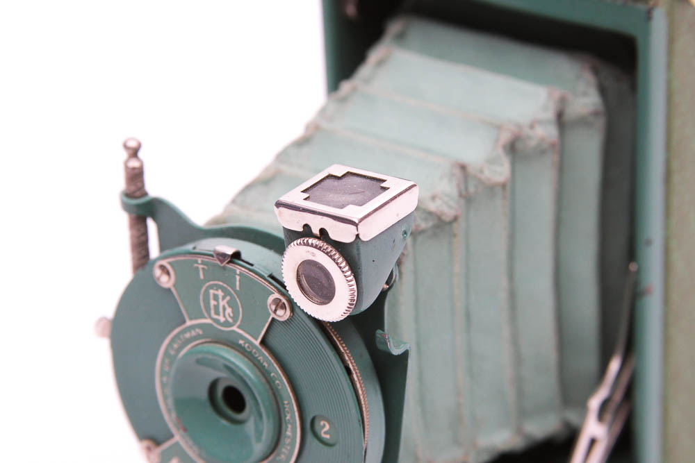 Vintage Kodak "Petite"  Mint Green Folding Camera