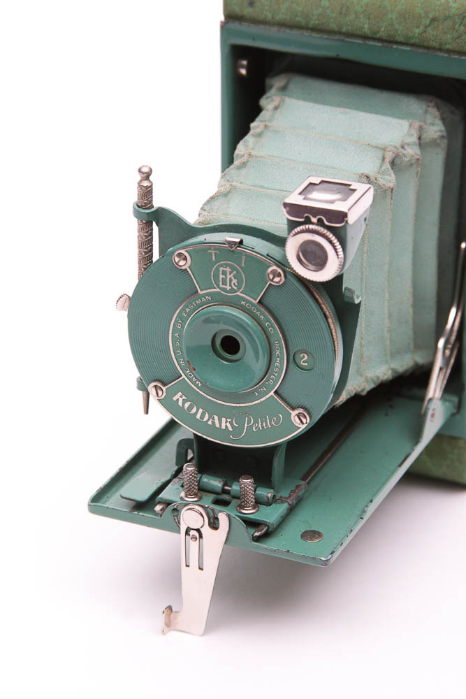 Vintage Kodak "Petite"  Mint Green Folding Camera