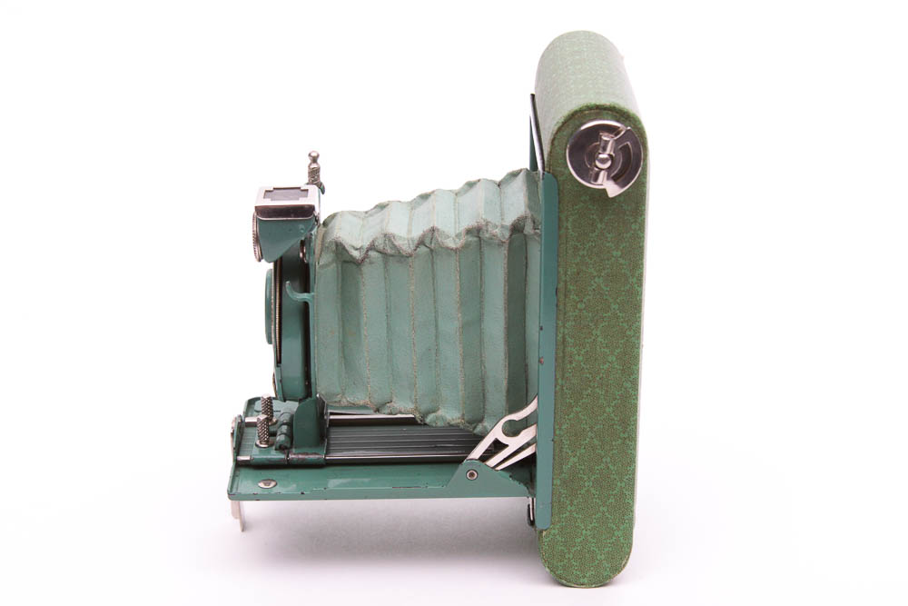 Vintage Kodak "Petite"  Mint Green Folding Camera
