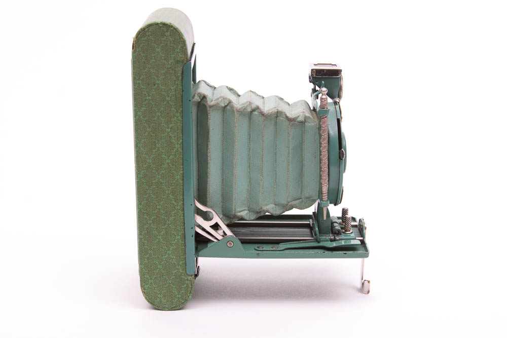 Vintage Kodak "Petite"  Mint Green Folding Camera