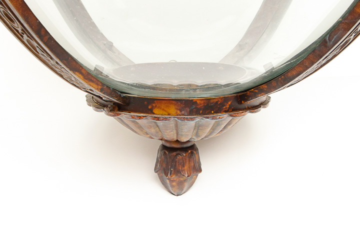 Large Metal and Glass Pendant Light