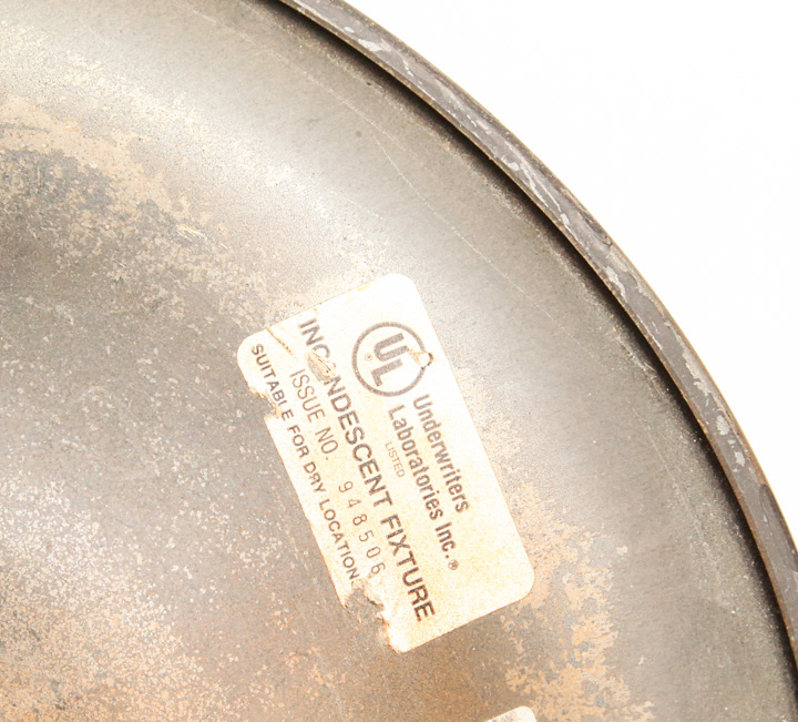 Large Metal and Glass Pendant Light