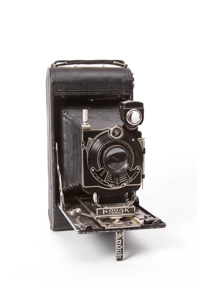 Vintage Kodak 3 Series III Cameras and Original Manual