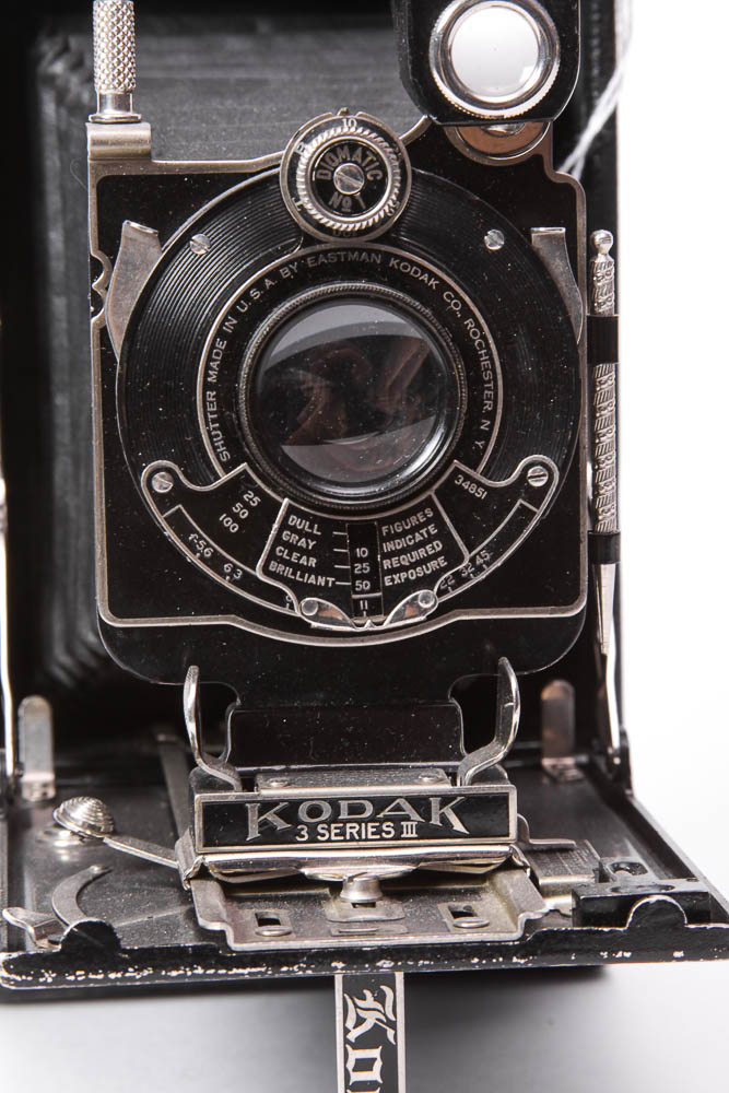 Vintage Kodak 3 Series III Cameras and Original Manual