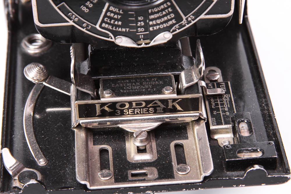 Vintage Kodak 3 Series III Cameras and Original Manual