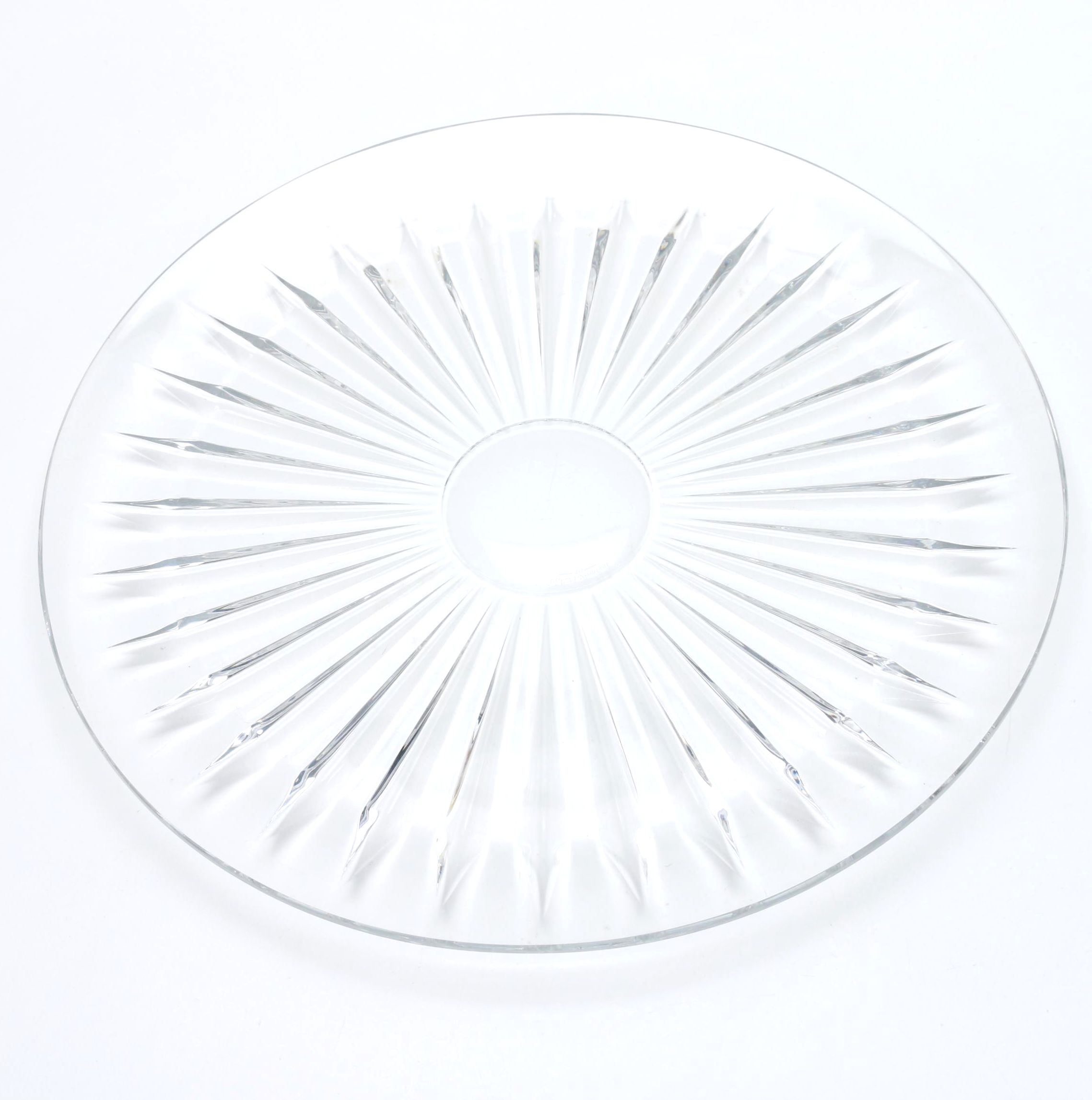Val St Lambert Crystal Plate