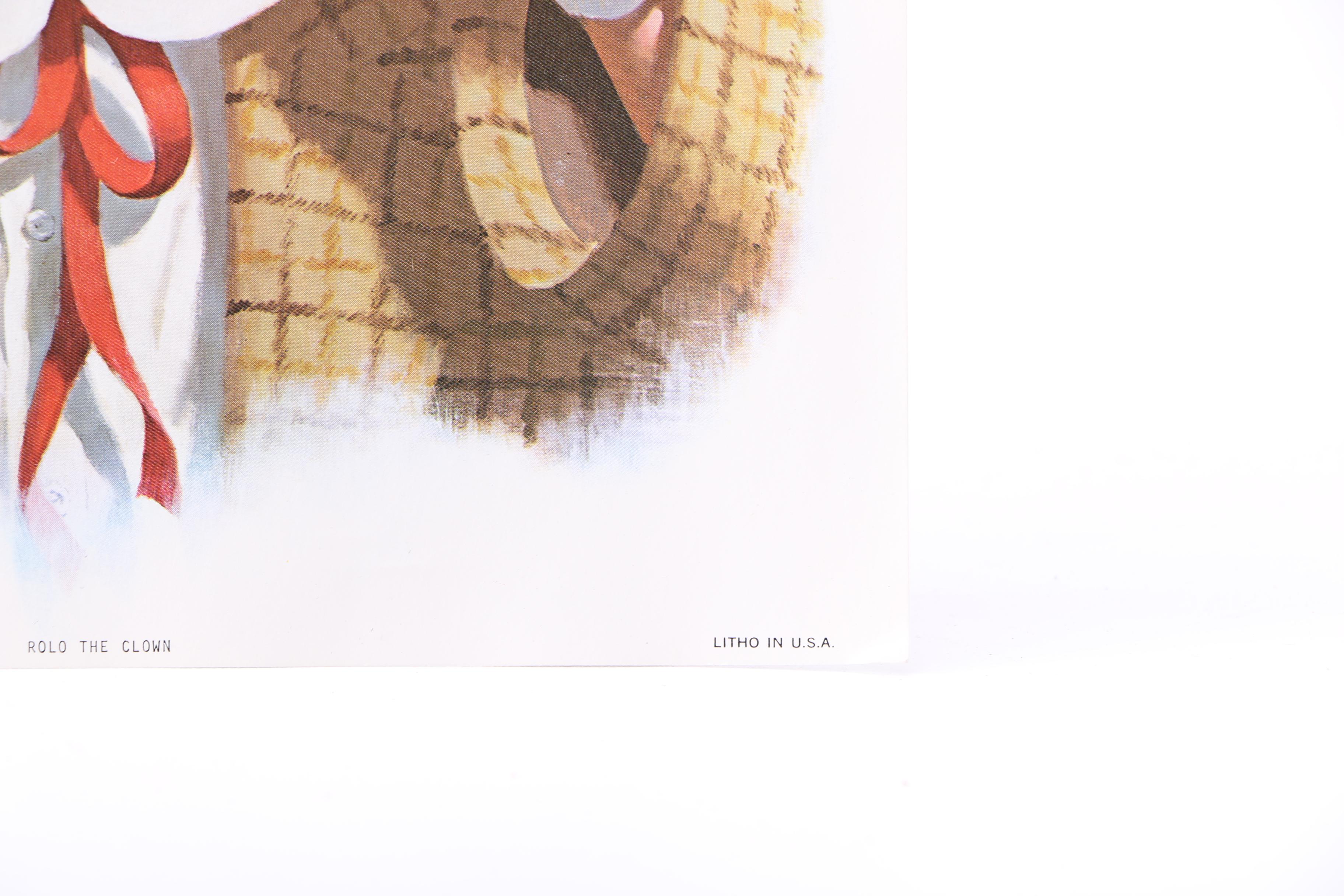 Arthur Sarnoff Offset Lithographs of Clowns