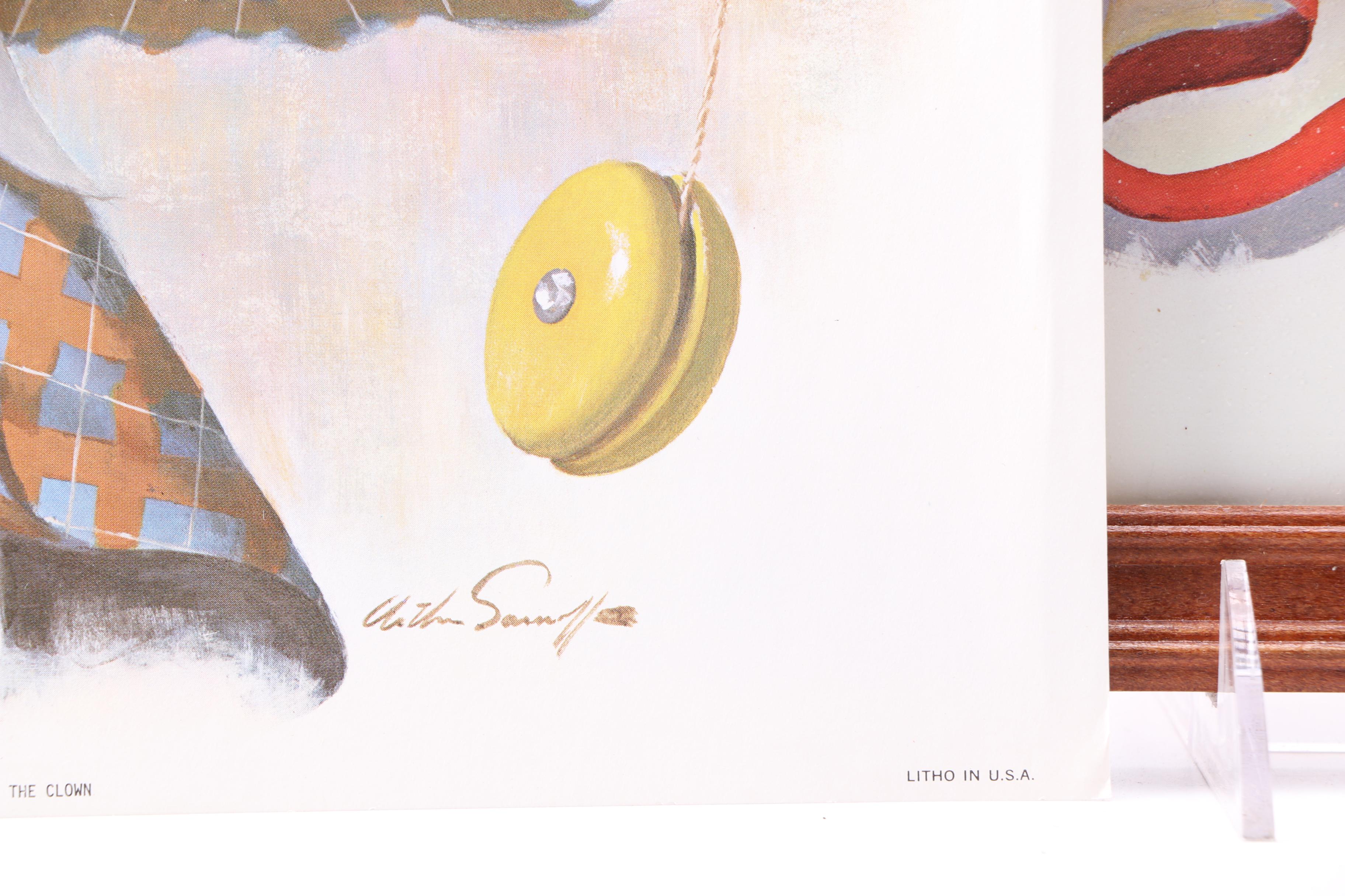 Arthur Sarnoff Offset Lithographs of Clowns