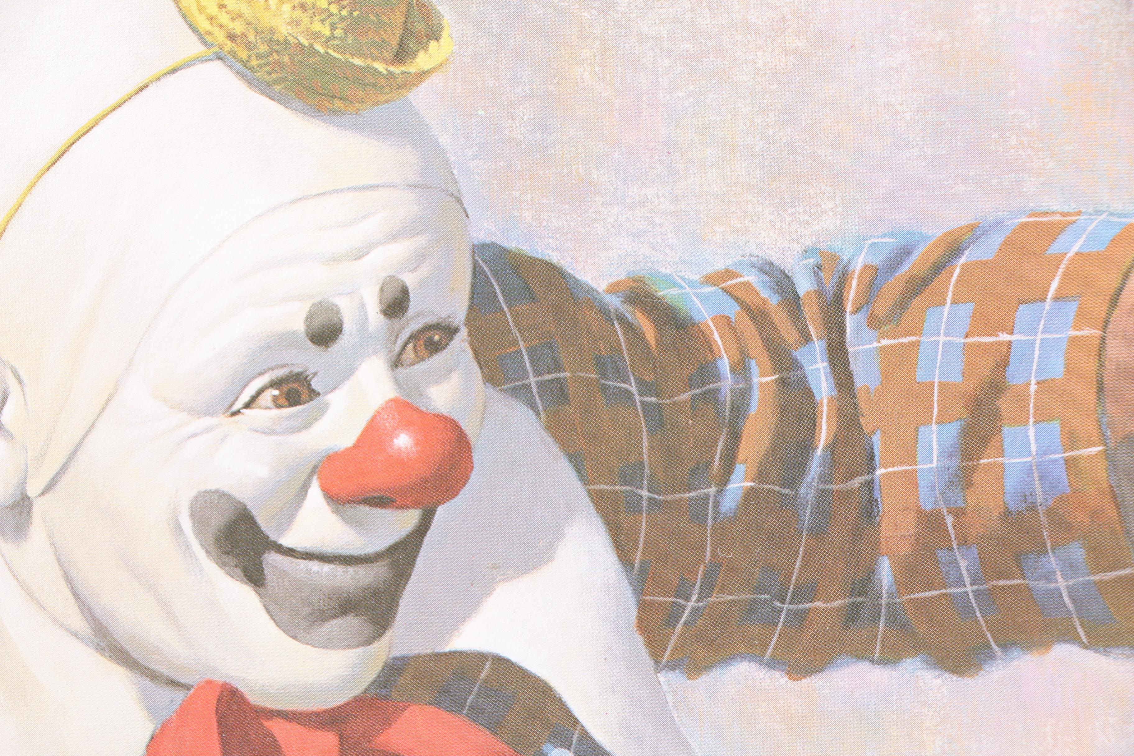 Arthur Sarnoff Offset Lithographs of Clowns