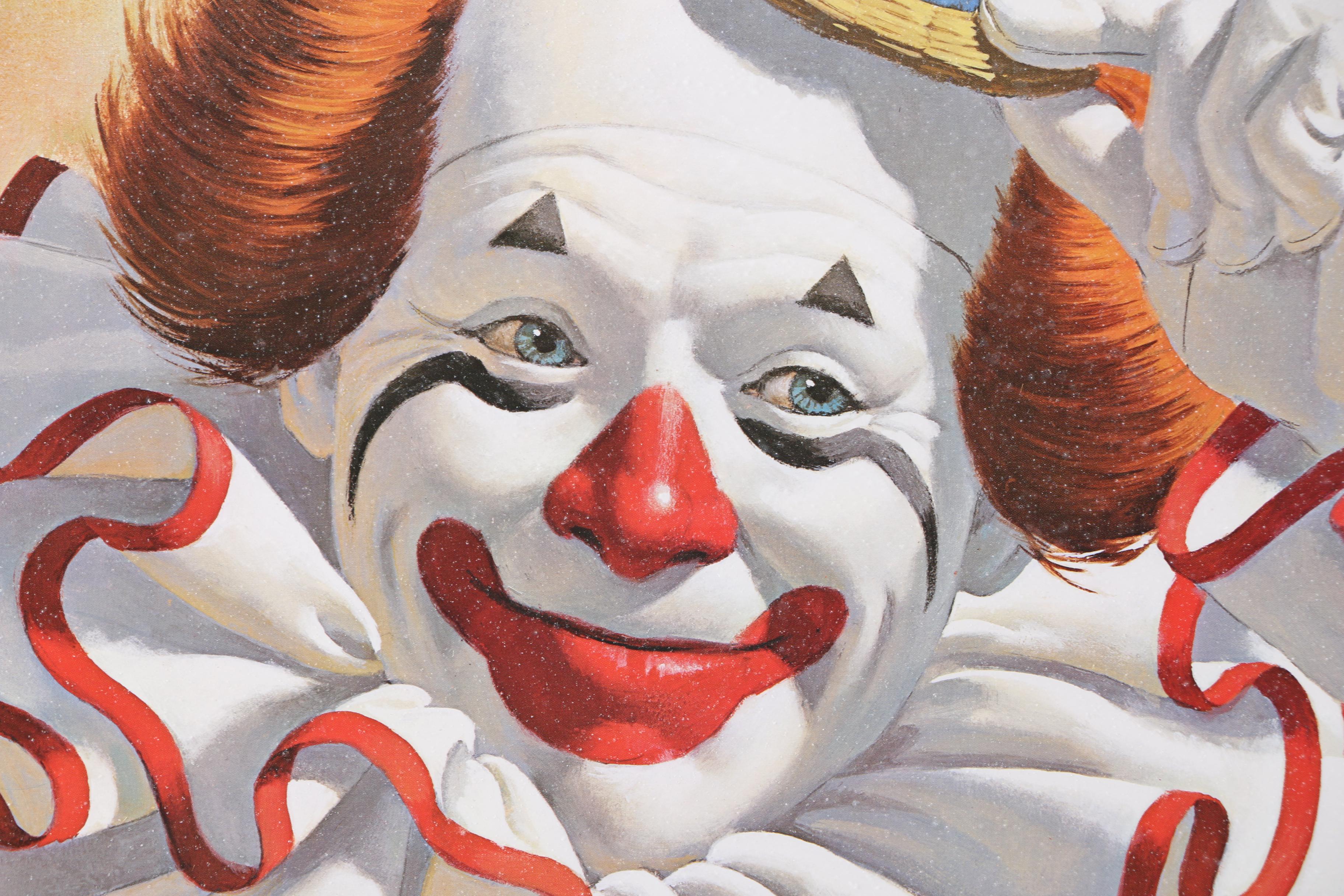 Arthur Sarnoff Offset Lithographs of Clowns