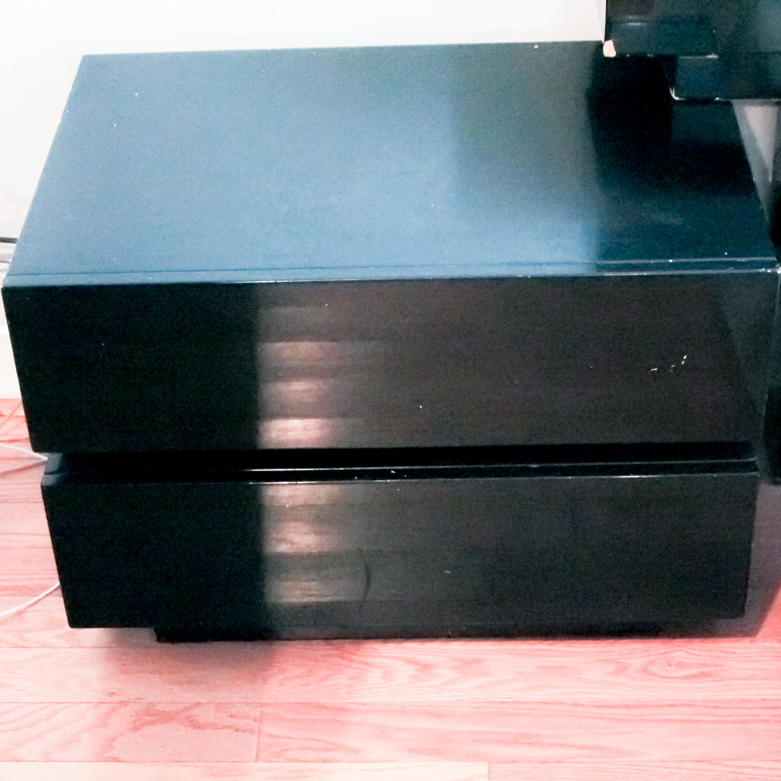 Contemporary Black Nightstand
