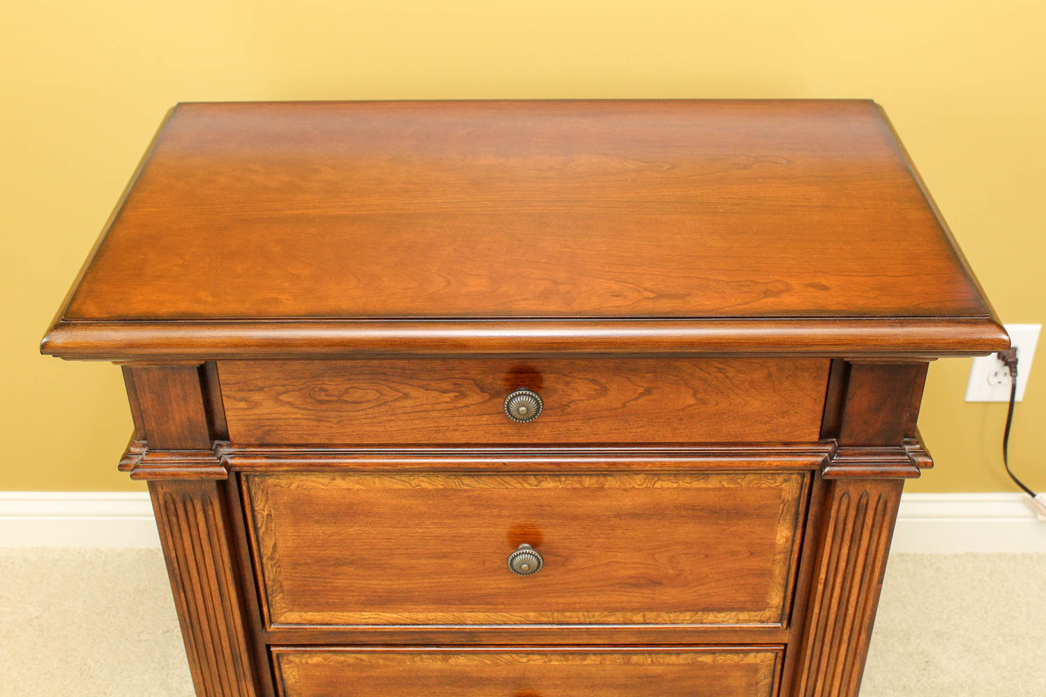 Cherry Wood Nightstand