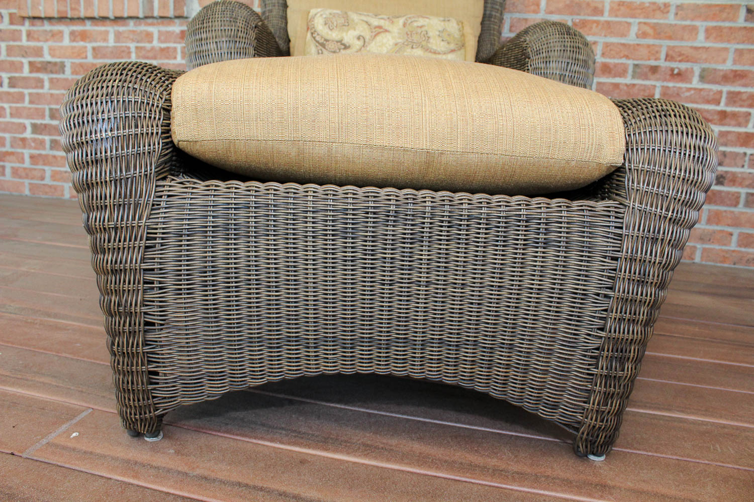 Sunbrella Outdoor Chair with Ottoman