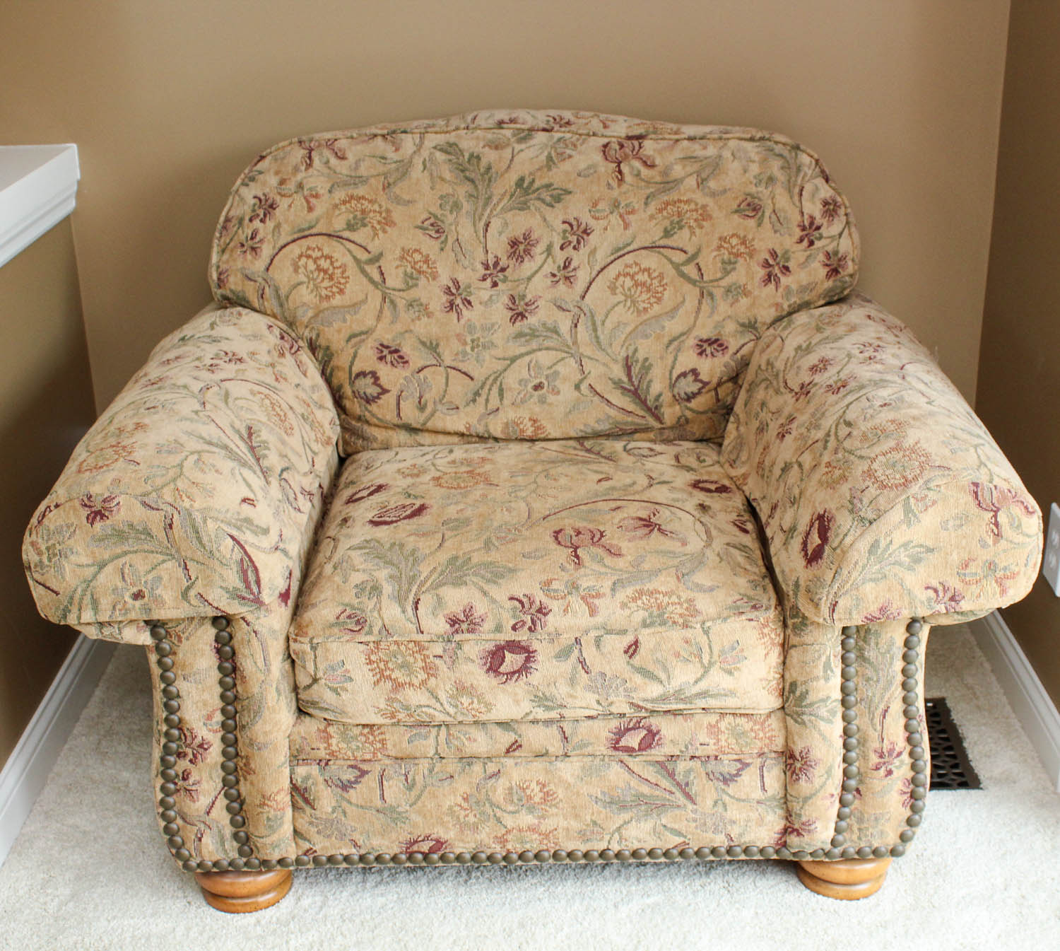 Flexsteel Arm Chair and Ottoman