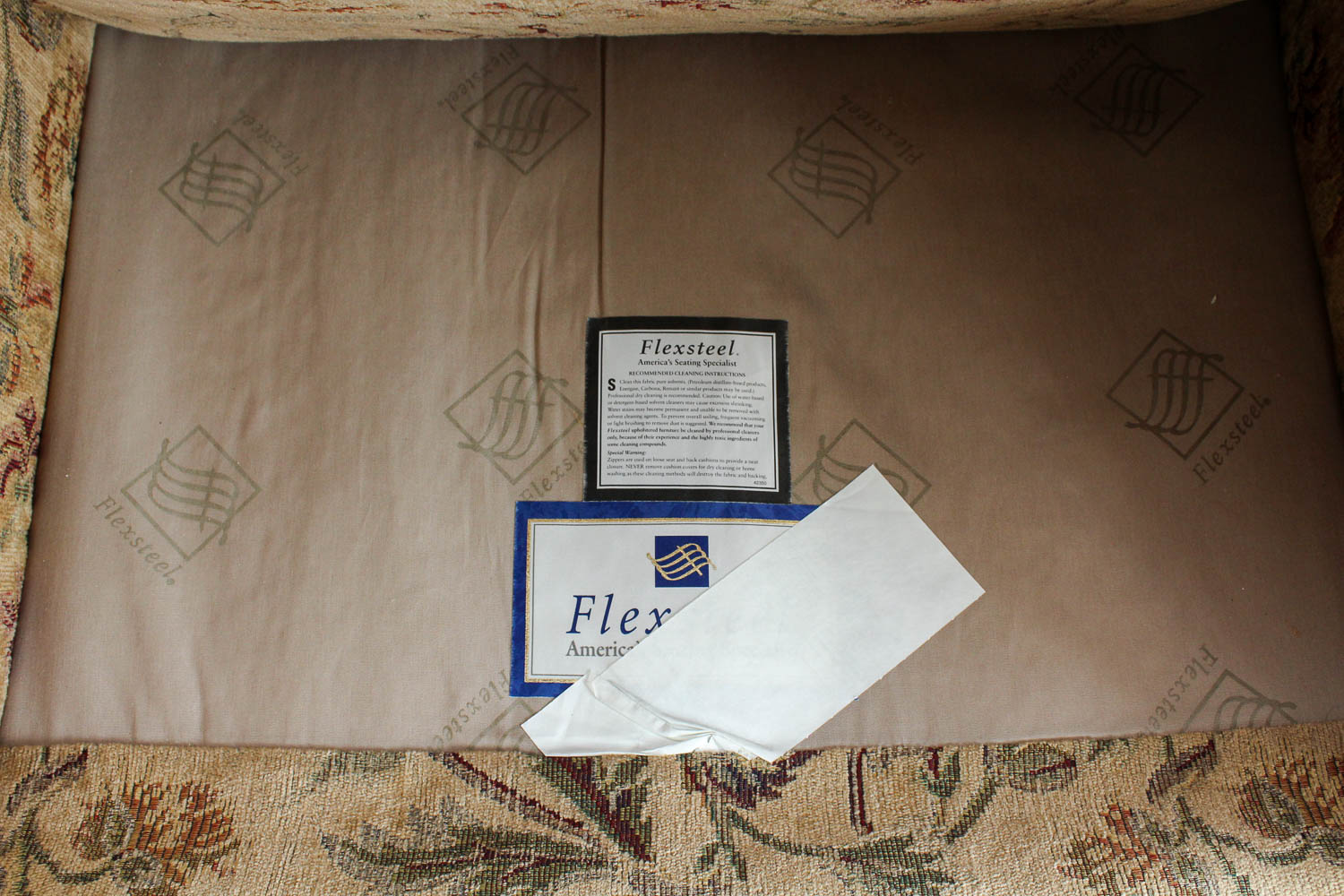 Flexsteel Arm Chair and Ottoman