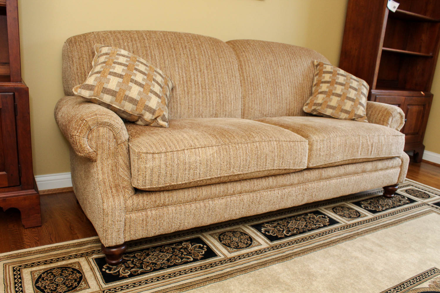 Flexsteel Two-Cushion Fabric Sofa
