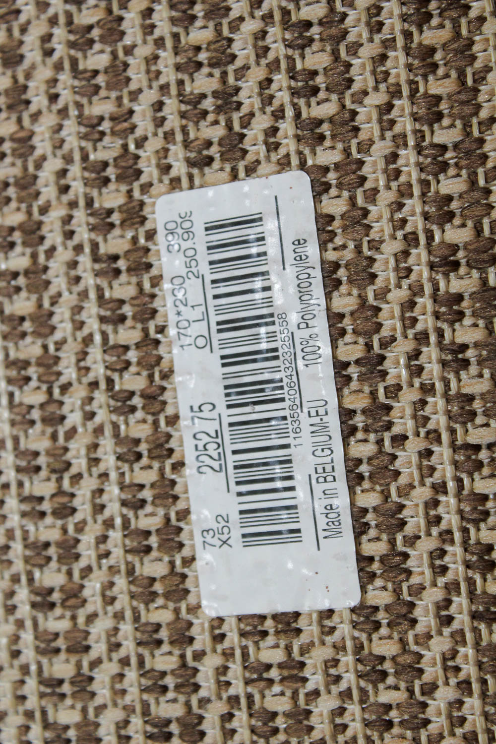 Machine Woven Belgian Neutral Area Rug