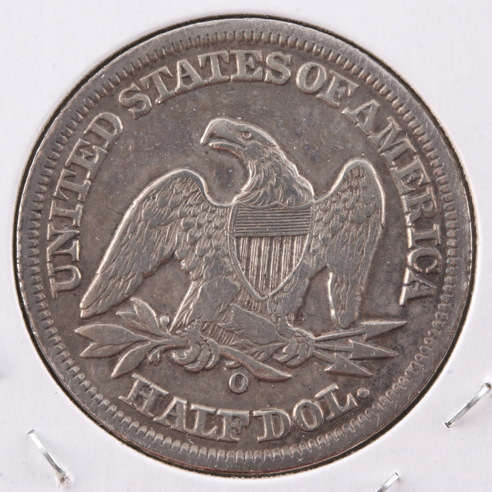 1855 O Seated Liberty Silver Half Dollar